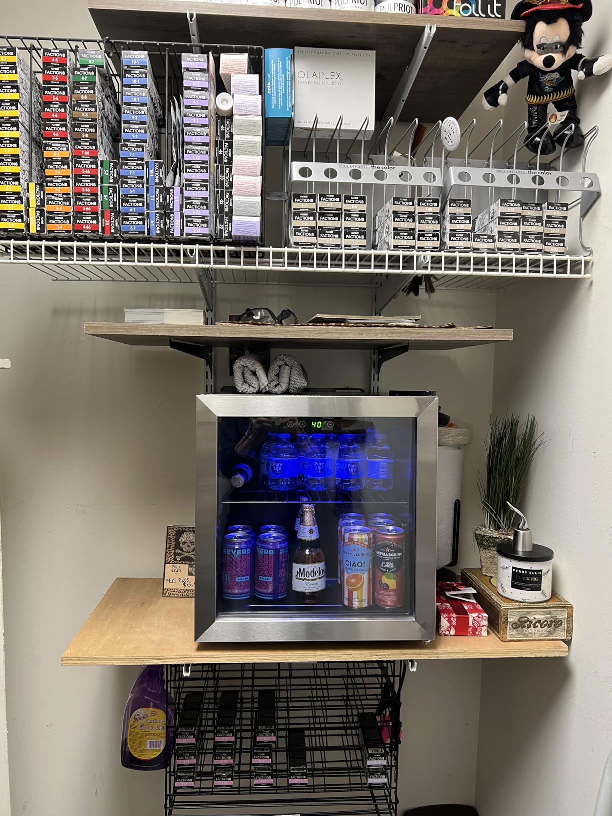 Antarctic Star 48 Can Beverage Refrigerator,12 Bottle Wine Cooler with Stainless Steel Glass Door, Digital Temperature Display,Electronic Temperature Control, Silver customer photo 1