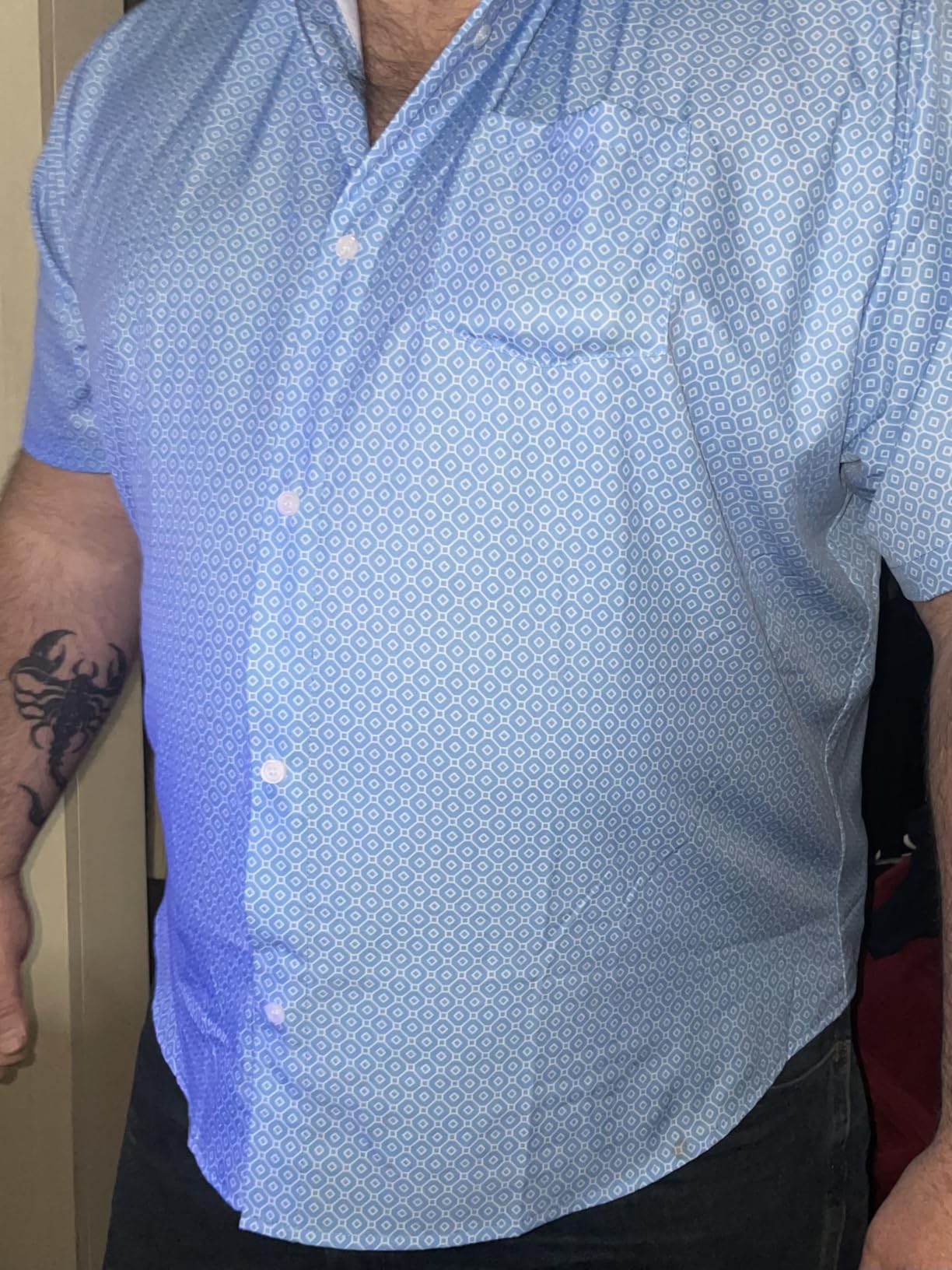 Joe & Bella Short-Sleeve Magnetic Button Shirts for Men - Adaptive Dress Shirts - Easy One-Hand Dressing customer photo 1