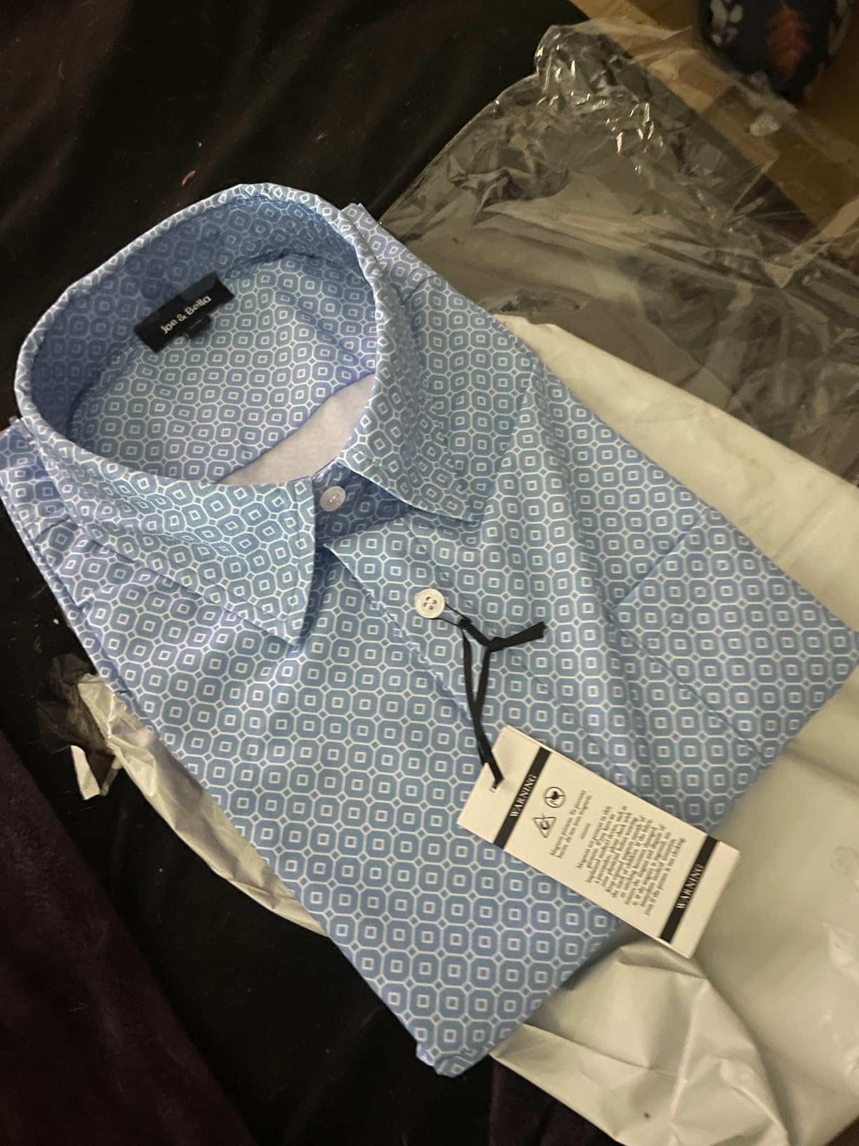 Joe & Bella Short-Sleeve Magnetic Button Shirts for Men - Adaptive Dress Shirts - Easy One-Hand Dressing customer photo 2