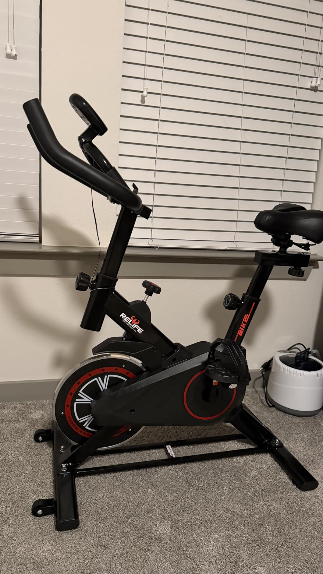 RELIFE REBUILD YOUR LIFE Exercise Bike, Friction Stationary Bike for Home customer photo 1
