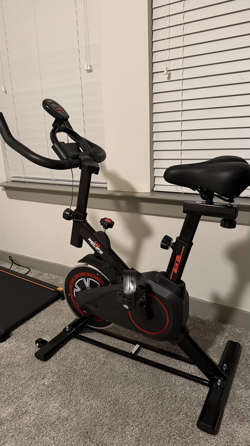 RELIFE REBUILD YOUR LIFE Exercise Bike, Friction Stationary Bike for Home customer photo 2