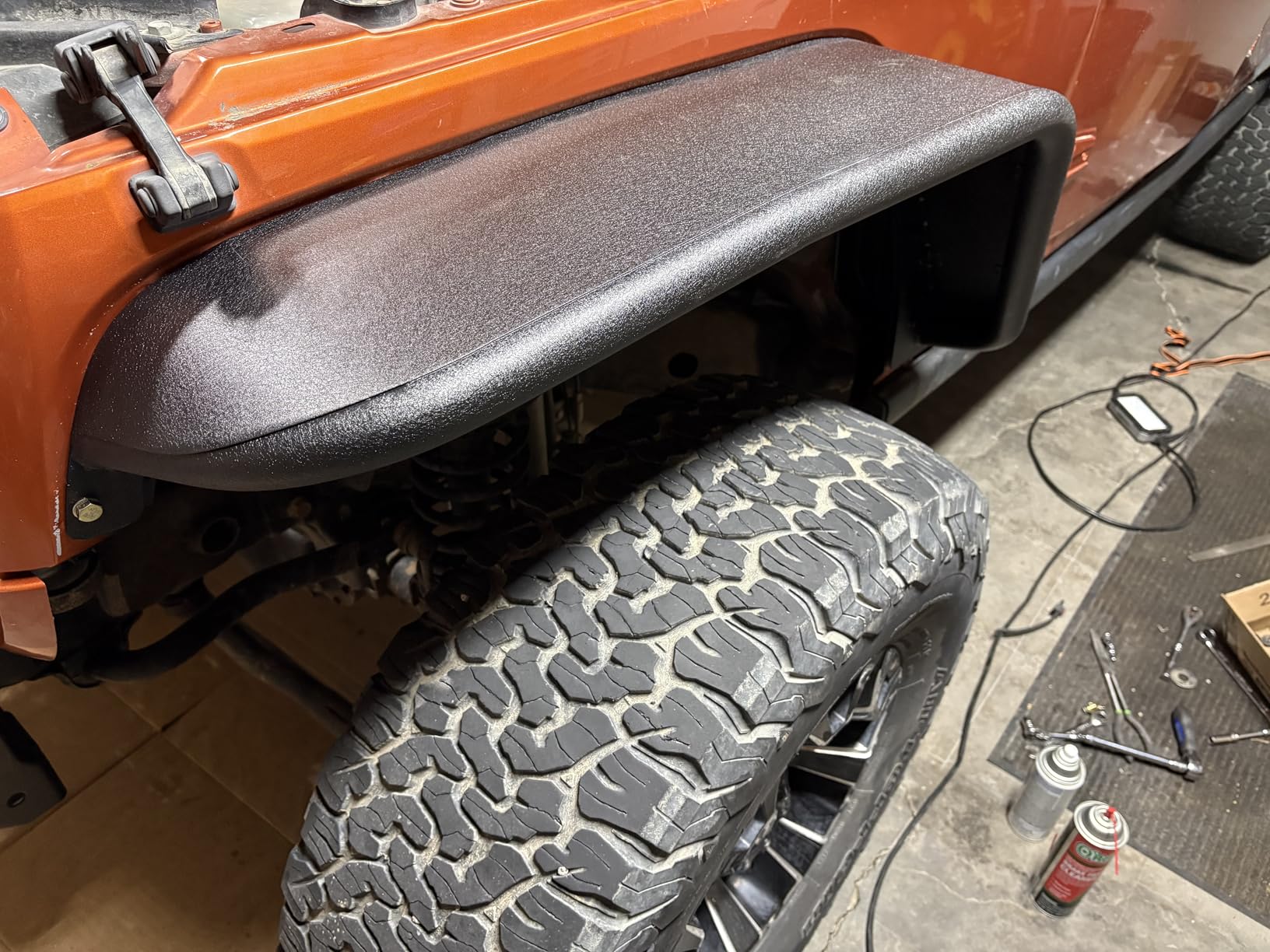 MODnGO Heavy Duty Jeep Wrangler Steel Fender Flares for 2/4 Doors 2007-2018 JK & JKU - On Bolt Quick Installation, Anti-Rust, Rock Guard in Off-Road Outdoor Adventures, 4 PCS Front & Rear Fenders customer photo 1