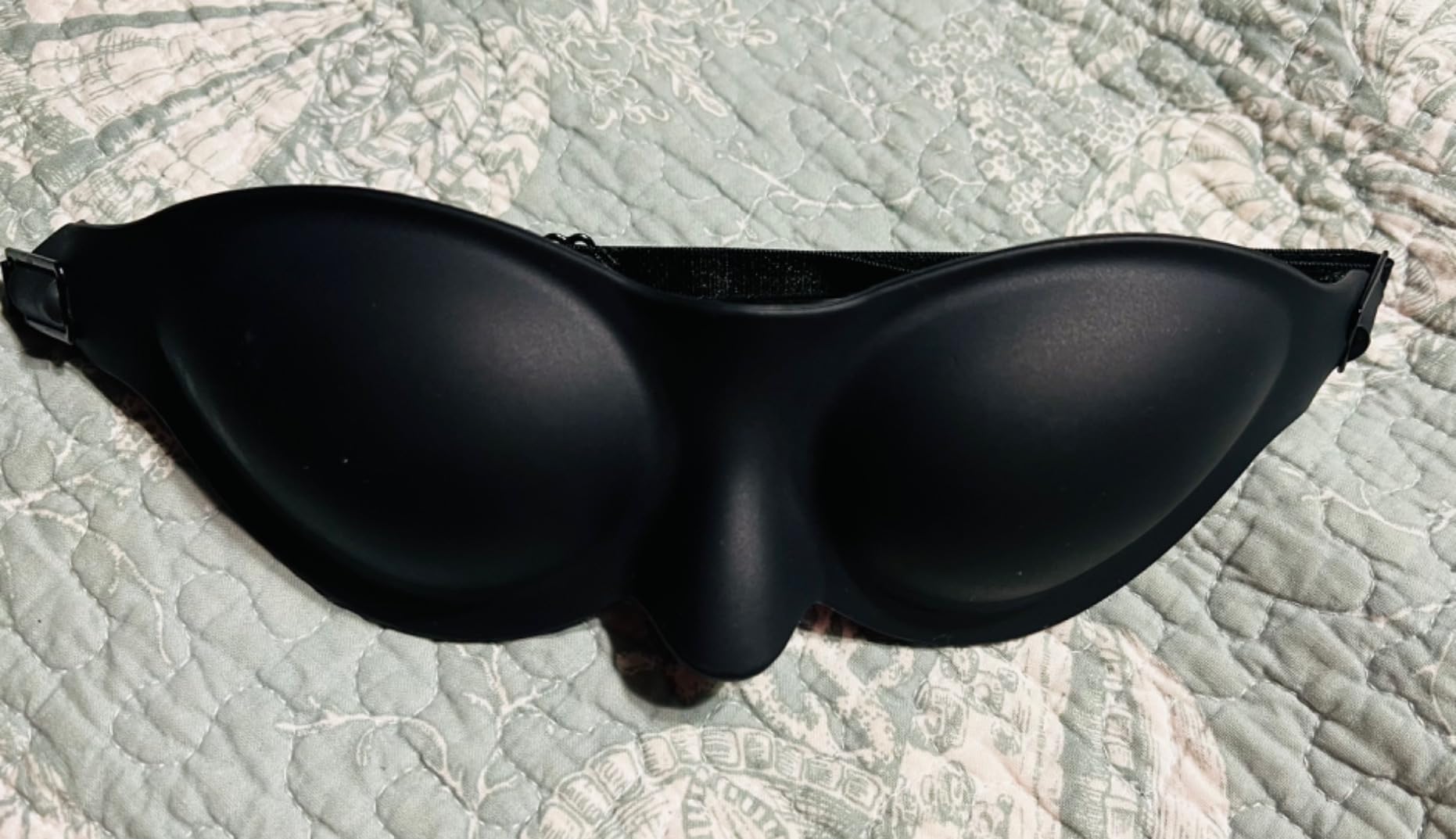 Moisture Chamber Glasses for Dry Eyes - Vowleike 3D Silicone Small Face Design Soft Sleep Goggles for CPAP Users with Adjustable Strap, Reusable Hydrating Sleep Eye Mask for Night customer photo 2