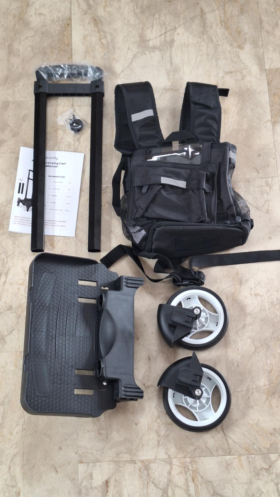 Ultralight 360 Ventilated Backpack with Tailored Collapsible Carrying Cart - Compatible with Inogen One G5, Rove 6 and OxyGo Next customer photo 2
