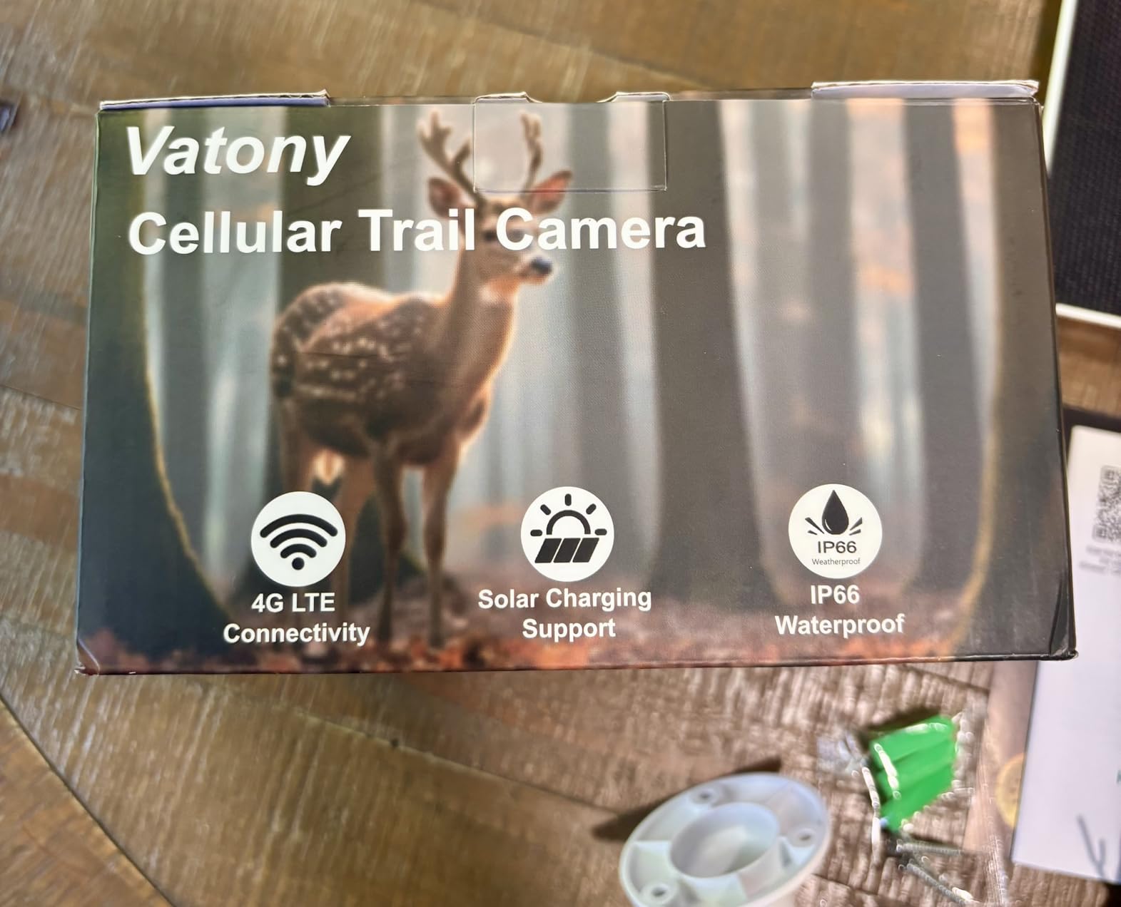 Vatony 4G Cellular Trail Camera-with 2K 48MP Wide Angle 120 Degree,Night Vision up to 100FT, Solar Powered Hunting Camera with SD Storage, IP68 Waterproof, Motion Activated Wildlife Camera customer photo 1