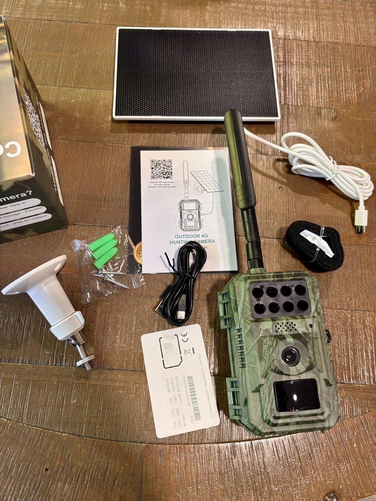 Vatony 4G Cellular Trail Camera-with 2K 48MP Wide Angle 120 Degree,Night Vision up to 100FT, Solar Powered Hunting Camera with SD Storage, IP68 Waterproof, Motion Activated Wildlife Camera customer photo 2
