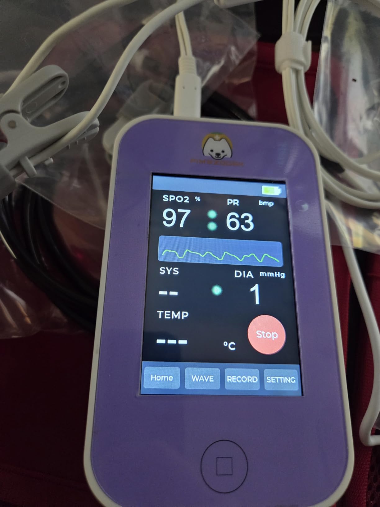 Veterinary Monitor: Pets Vital Signs of spo2,Pulse Rate,Temperature and Blood Pressure Monitoring Dog or cat Blood Pressure Color Touch Screen Monitor customer photo 1