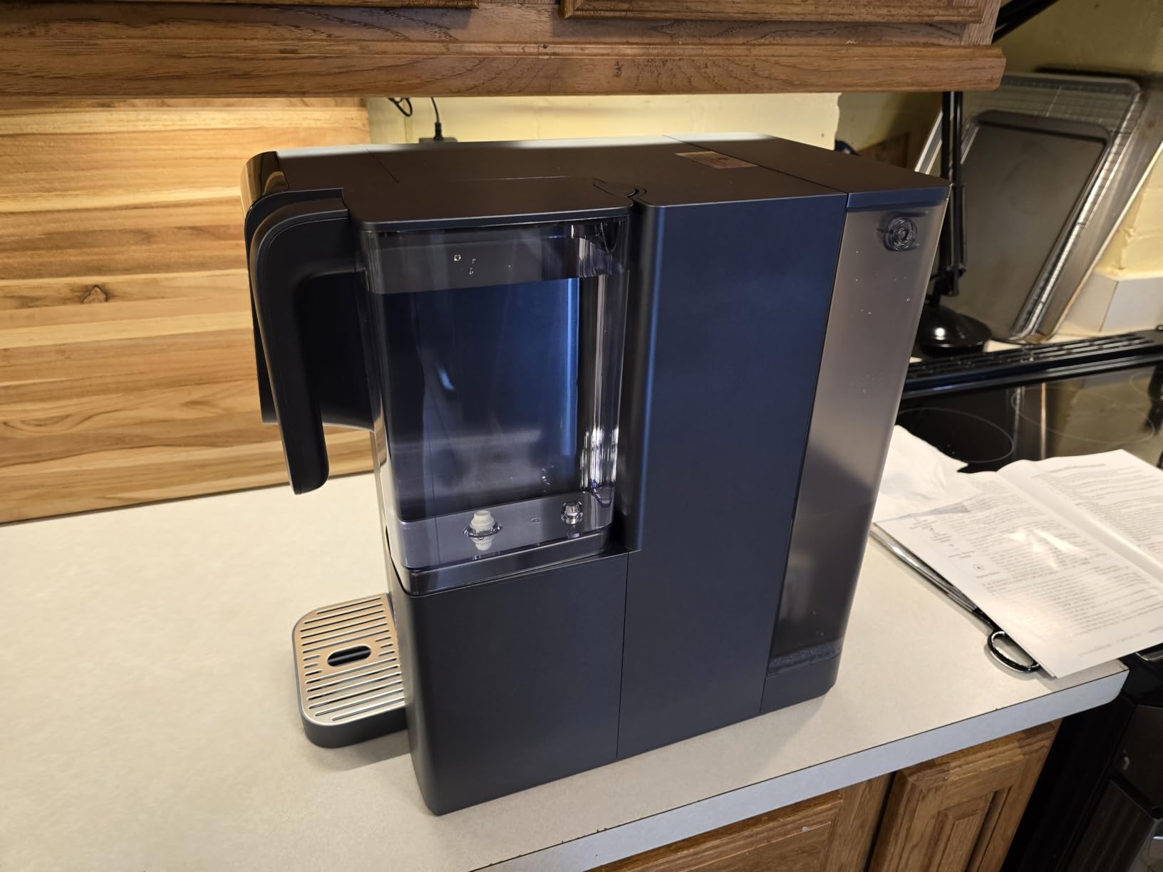 iSpring RCD100HCG Hot & Cold Reverse Osmosis System Countertop, Alkaline RO Water Filter Dispenser, 9 Temperature & 6 Dispensing Volume Options, TDS & Filter Lifespan Monitor, Plug and Play customer photo 2