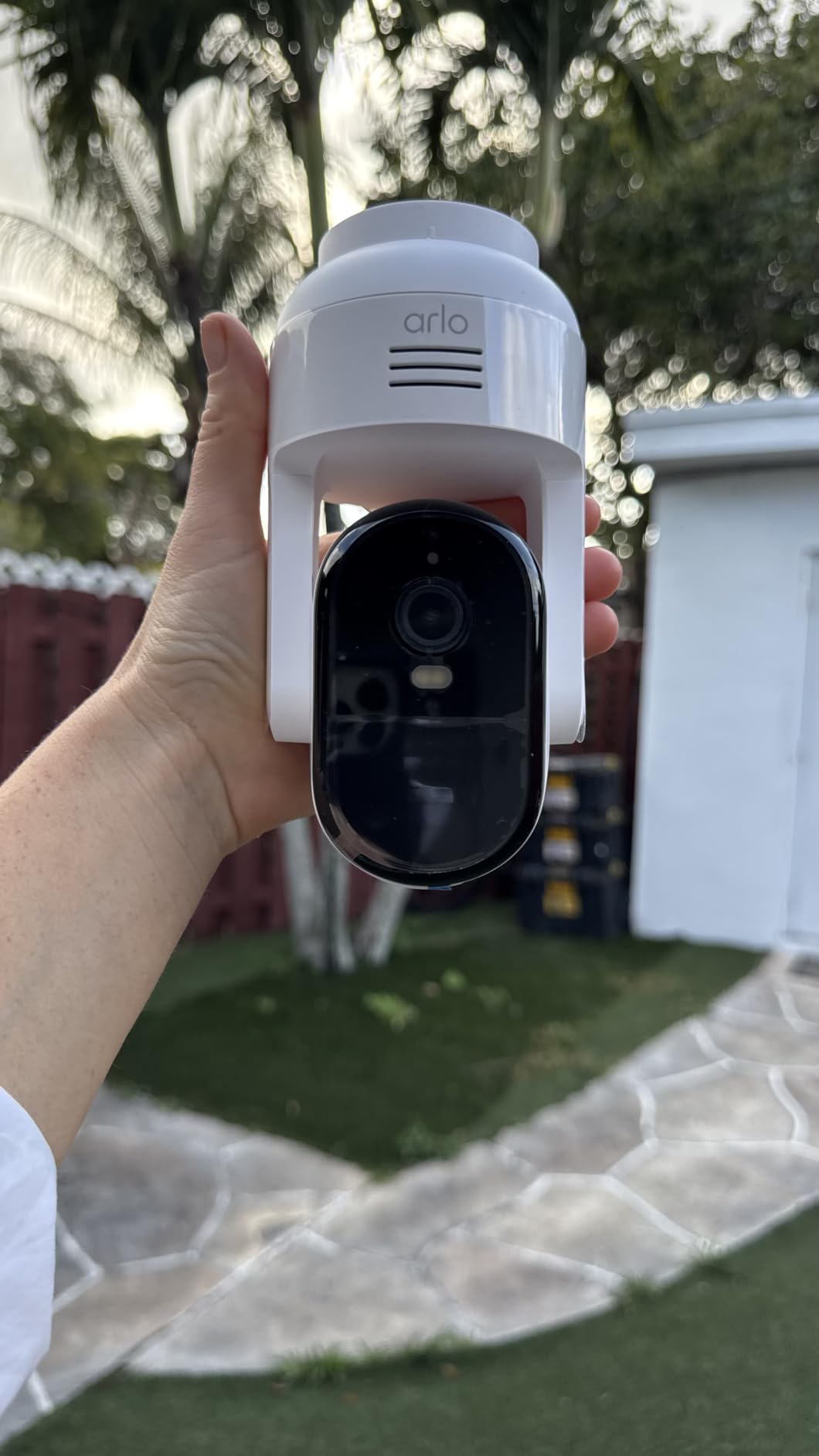 Essential Pan Tilt Security Camera 2K - Wired Plug-in Power Outdoor Camera, Person Recognition, Package Detection, Animated Preview, 1-Month Trial of Secure Plan, Auto Motion Tracking, 2 Cam customer photo 1