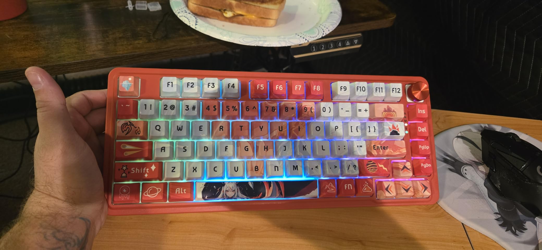 Redragon K673 HE Rapid Trigger Gaming Keyboard, 81 Keys 8K Wired Mechanical Keyboard w/Next-Gen UltraMag 100% POM Silky Magnetic Switch, Dual-Module Floating Structure Design, 2-Layer Noise Dampening customer photo 2