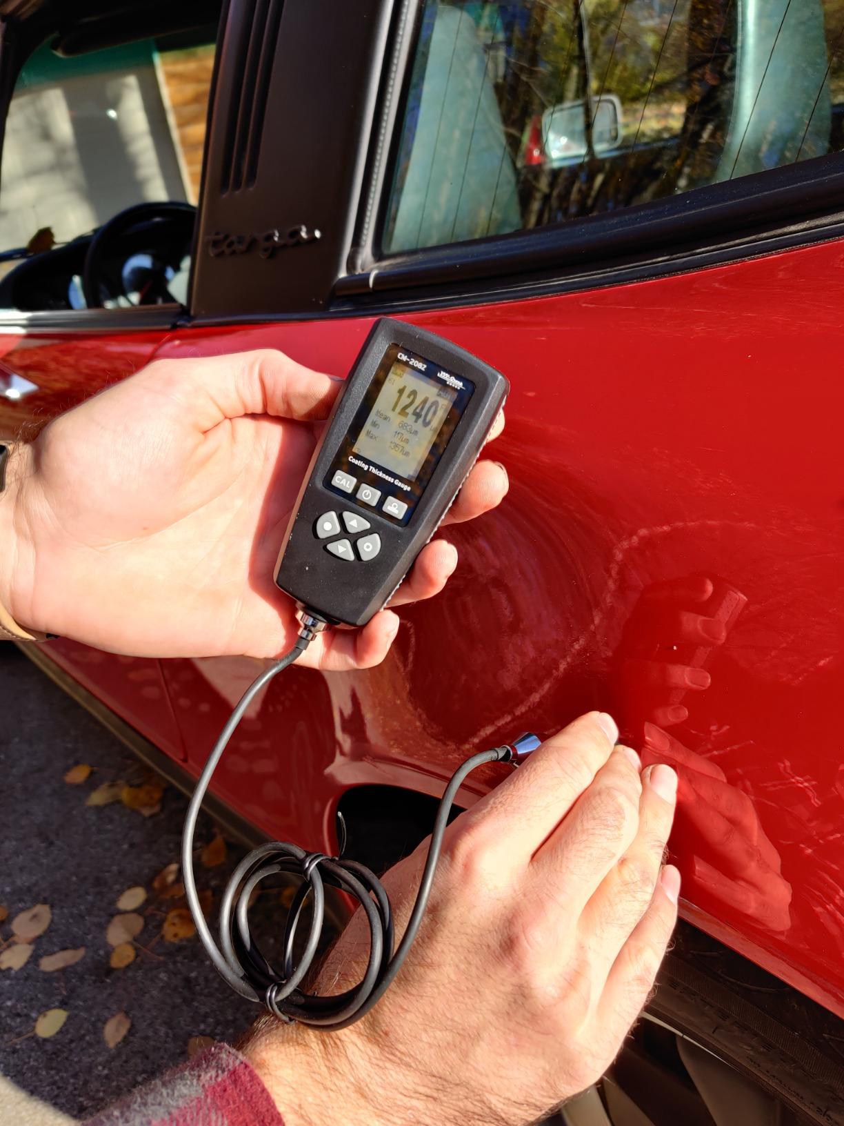 Industrial-814 Coating Thickness Gauge 0-1250um (0-50 mils), Paint Thickness Meter for Steel and Aluminum, Fe/NFe Auto Detection customer photo 1