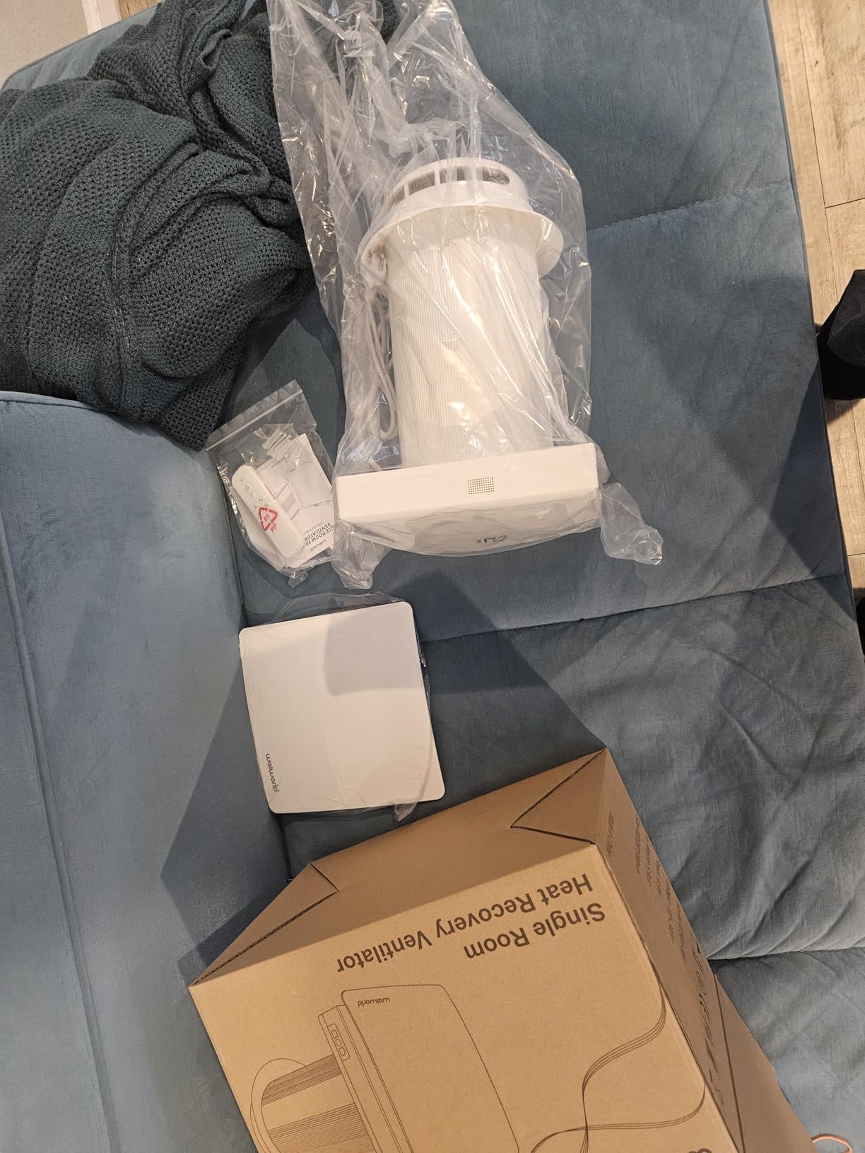 Heat Recovery Ventilator with Ceramic Heat Exchanger, Wall-Mounted Fresh Air System with WiFi/Remote Control for Home, Attic, Garage - Supply, Exhaust & Recirculation Ventilation Fan customer photo 2