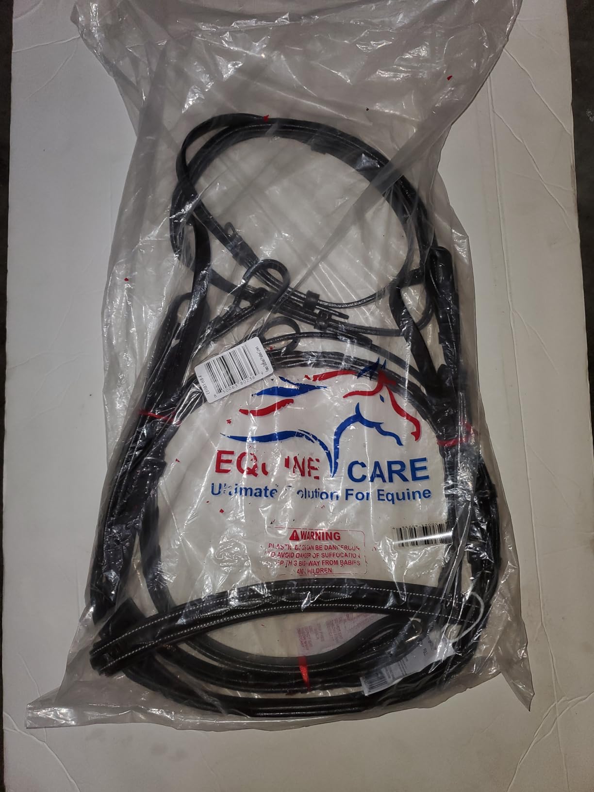 Equine Care English Horse Bridle with Reins - Fancy-Stitched, Padded Comfort Crown & Noseband, Vegetable-Tanned Leather, Stainless Steel Fittings, Full Size Hunter Jumper Tack customer photo 1