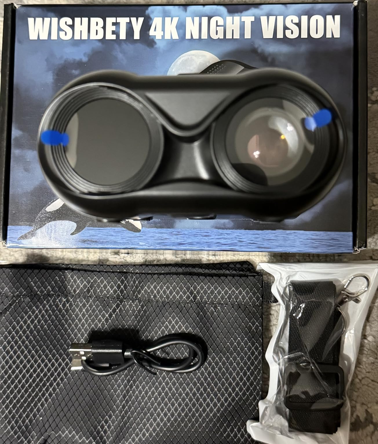 Night Vision Goggles,4K Night Vision Binoculars for Adults with 5000mAh Rechargeable Battery,1000FT Infrared Range,16X Zoom,32GB TF Card,Photo&Video Recording,Compact Design,Ideal Gifts for Men customer photo 1