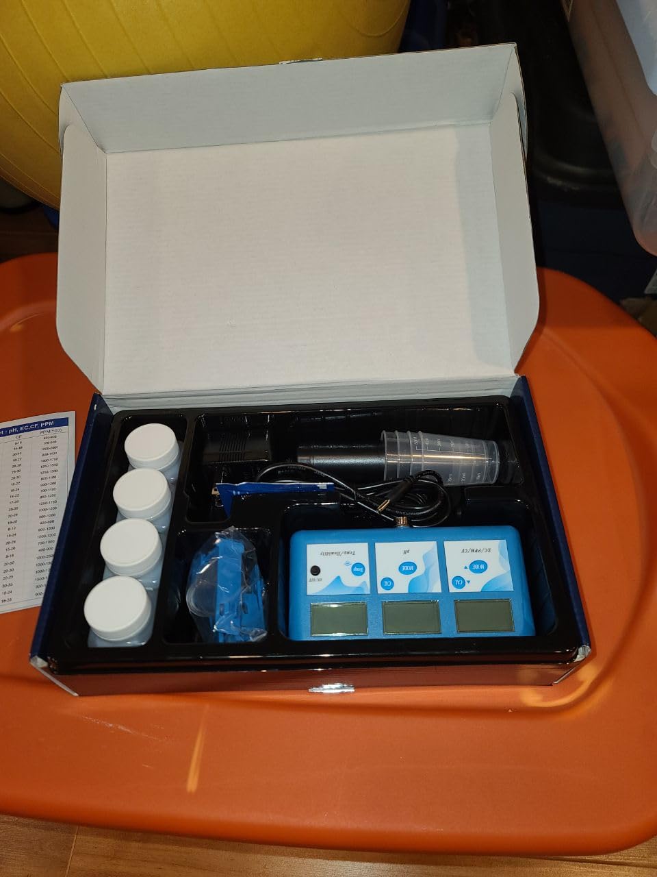 Hydroponic ppm pH Monitor, WiFi 6 in 1 pH EC Meter for Hydroponics Growing System,Continuous Monitoring pH PPM EC CF Humidity Temp of DWC Grow System Water Reservoir Tank Aeroponic Garden Aquarium customer photo 2