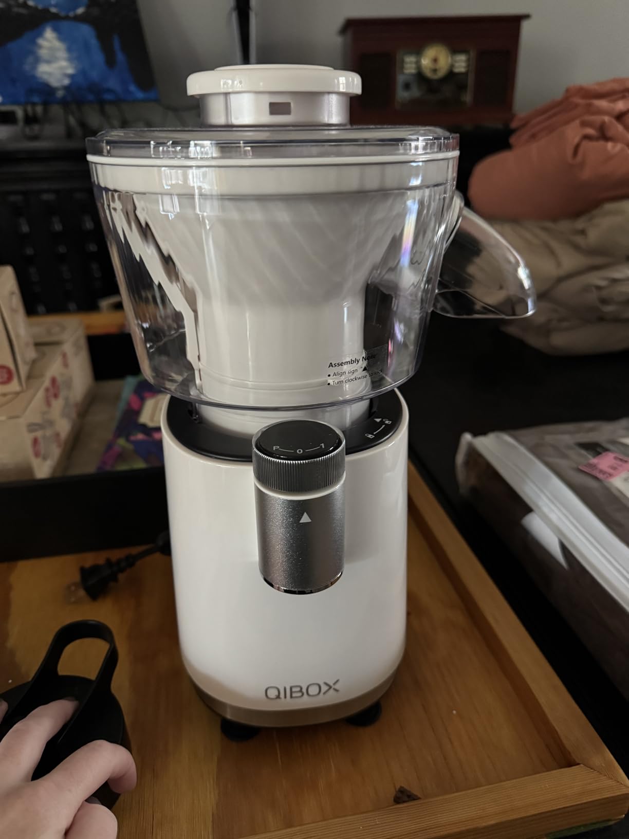 QIBOX Snow Cone Machine & Smoothie Blender 2 in 1, 700W Powerful Shaved Ice Machine Slushine Machine, Healthy Frozen Drink Maker with Stainless Steel Blade & Smoothie Recipe, for Home Kitchen Party customer photo 2