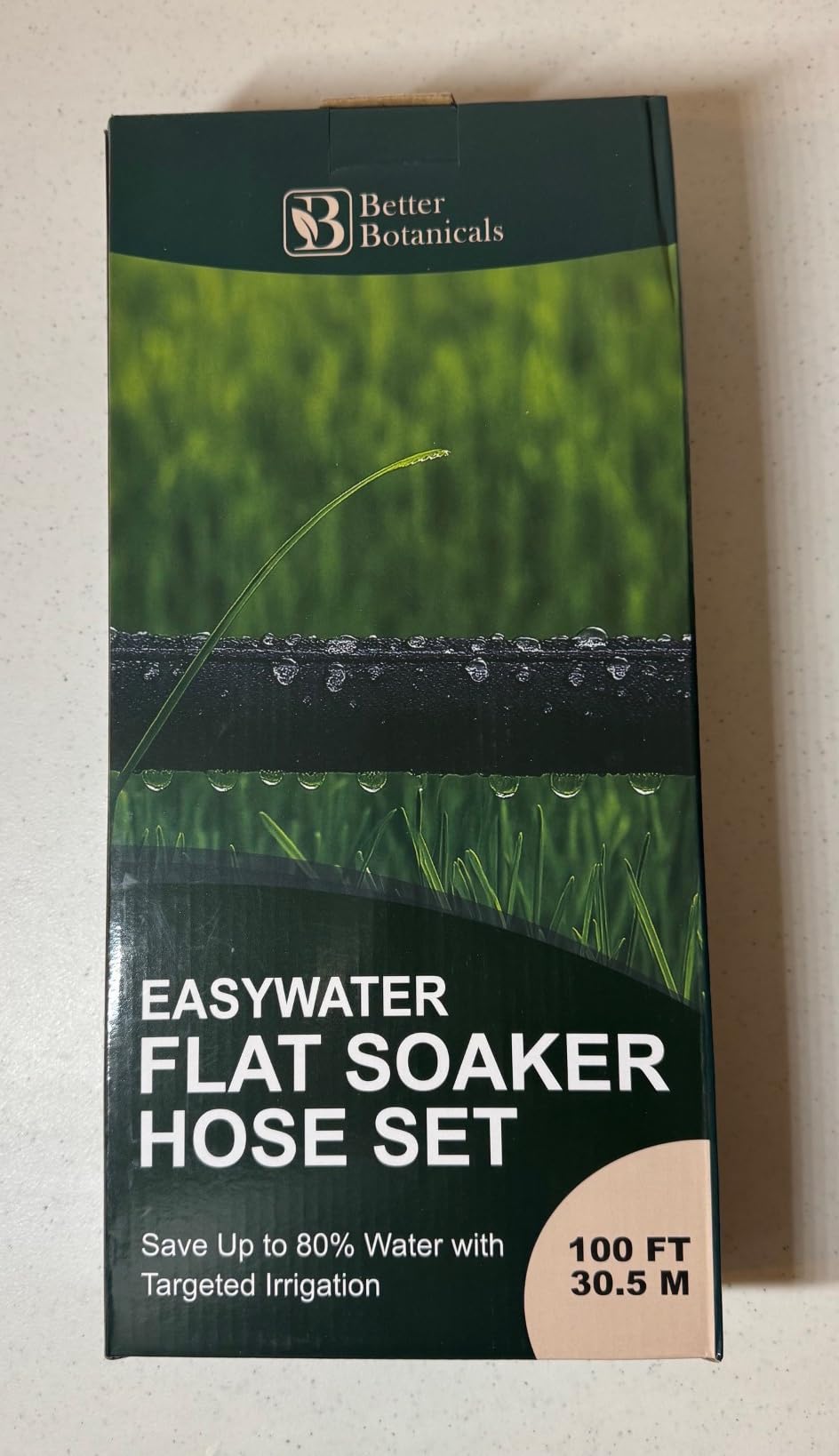 Flat Soaker Hose 100 FT (2 x 50 FT) - Connectable Modular Garden Soaker Hose for Drip Irrigation, Porous Watering Hose for Garden Beds, Trees & Landscapes customer photo 2