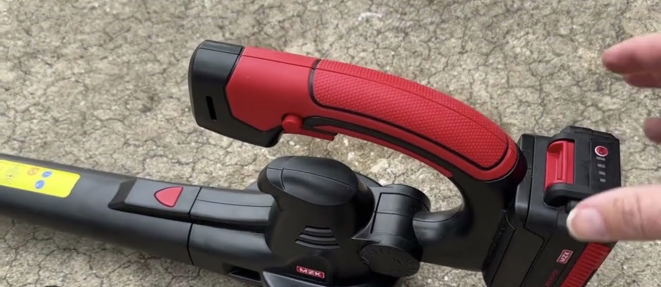 MZK Cordless Leaf Blower. 20V Battery Powered Electric Blower for Lawn Care. Electric Lightweight Leaf Blower for Blowing Leaves. Patio Cleaning and Dust (2 * 2Ah Battery & Charger Included). LF40D13 customer photo 1