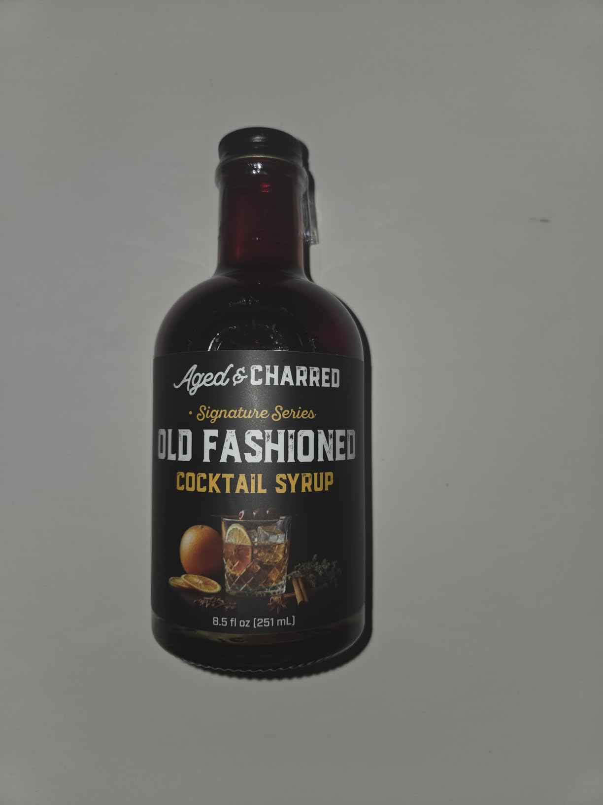 Aged and Charred Old Fashioned Mix Syrup for 32 Cocktails - Handcrafted Old Fashion Mix with Bitters, Orange, Cherry, Cinnamon customer photo 2