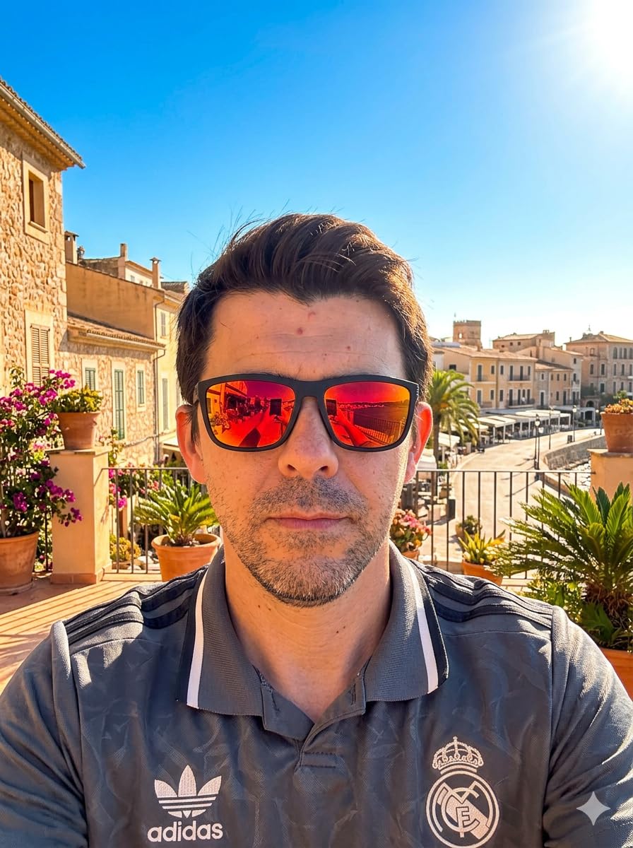 Polarized Sports Sunglasses for Men, UV Protection Lightweight Sun Glasses for Driving Fishing Golf Cycling customer photo 1