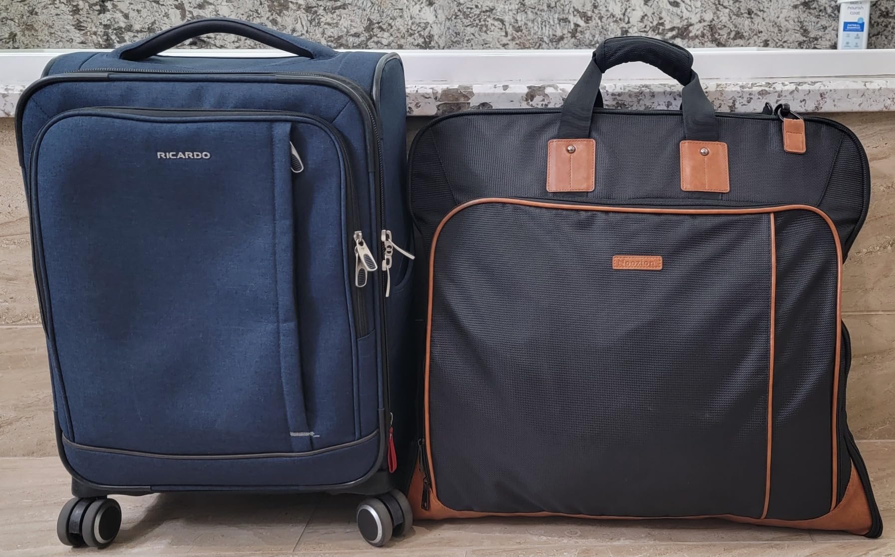 Noozion Garment Bag for Travel, Large Carry On Suit Bag for Business Up to 3 Suits, Wrinkle Free with Shoulder Strap, Laptop Compartment, and Wet-Dry Pocket customer photo 2