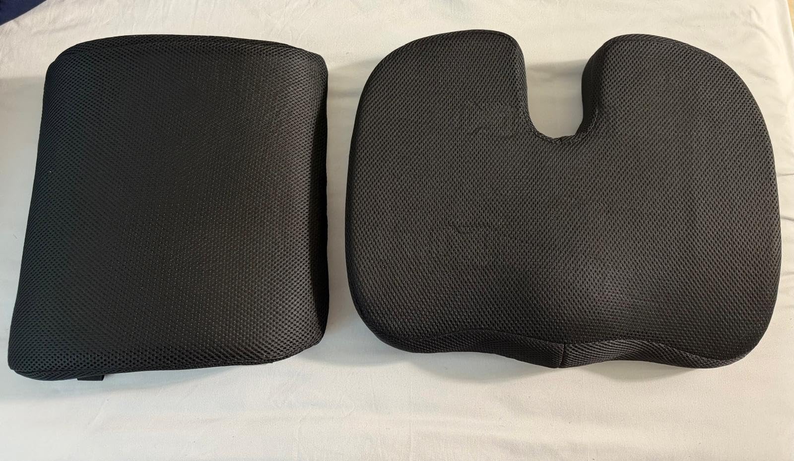 Seat Cushion &Office Chair Cushion,Lumbar Support Pillow for Office Chair,Ergonomic Memory Foam Non-Slip Office Chair Cushion,Back Support Cushions for Tailbone&Sciatica Pain Relief Black customer photo 1