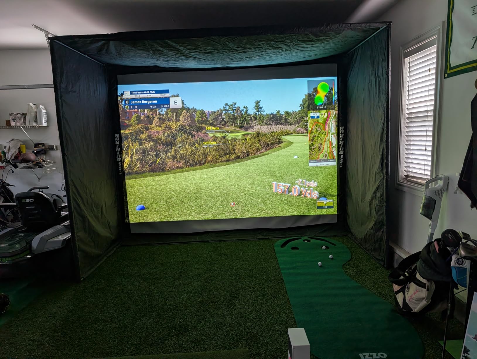 EYE MINI CORE Golf Launch Monitor & Simulator - 15 Ball Data Points, Near-Zero Latency, Easy Setup, Works with GSPro, TGC19, E6, PC/Laptop Required customer photo 1