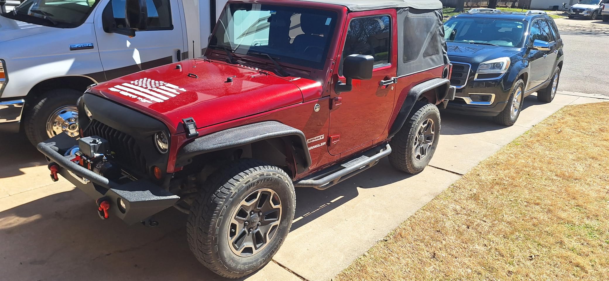 VEVOR Fender Flare, Front & Rear Jeep Fender Flares Compatible with 2007-2018 Jeep JK/JKU 2/4 Doors, Fine-Textured Black Paintable Off-Road Steel Liner Set, Fenders for Jeep JK, Rust-Resistant Coating customer photo 1