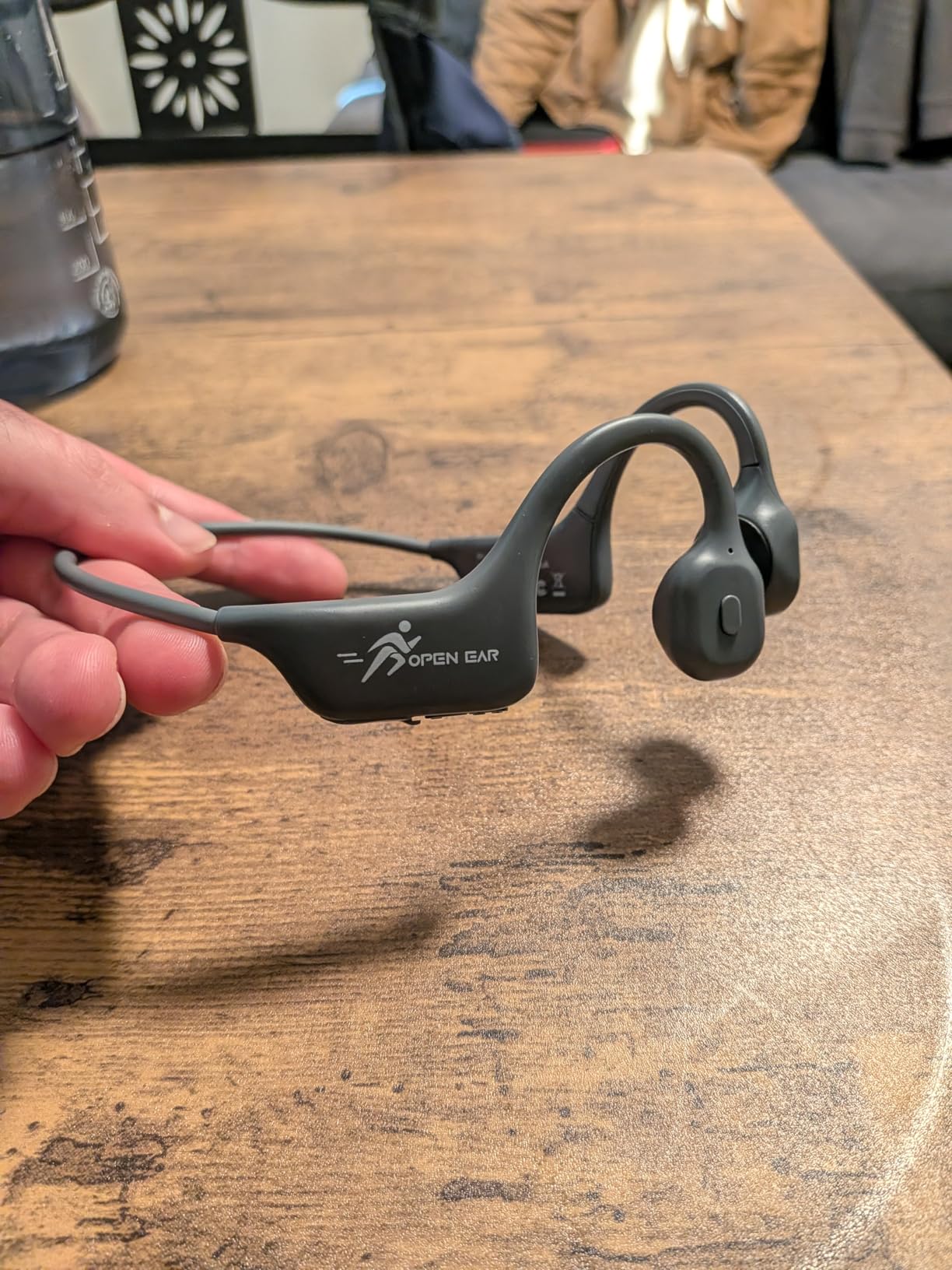 SANOTO Bone Conduction Headphones Bluetooth Open Ear Headphones with Mic, Lightweight Bone Conduction Earbuds IPX5 Waterproof Sport Wireless Earphones for Running Cycling Workout customer photo 1