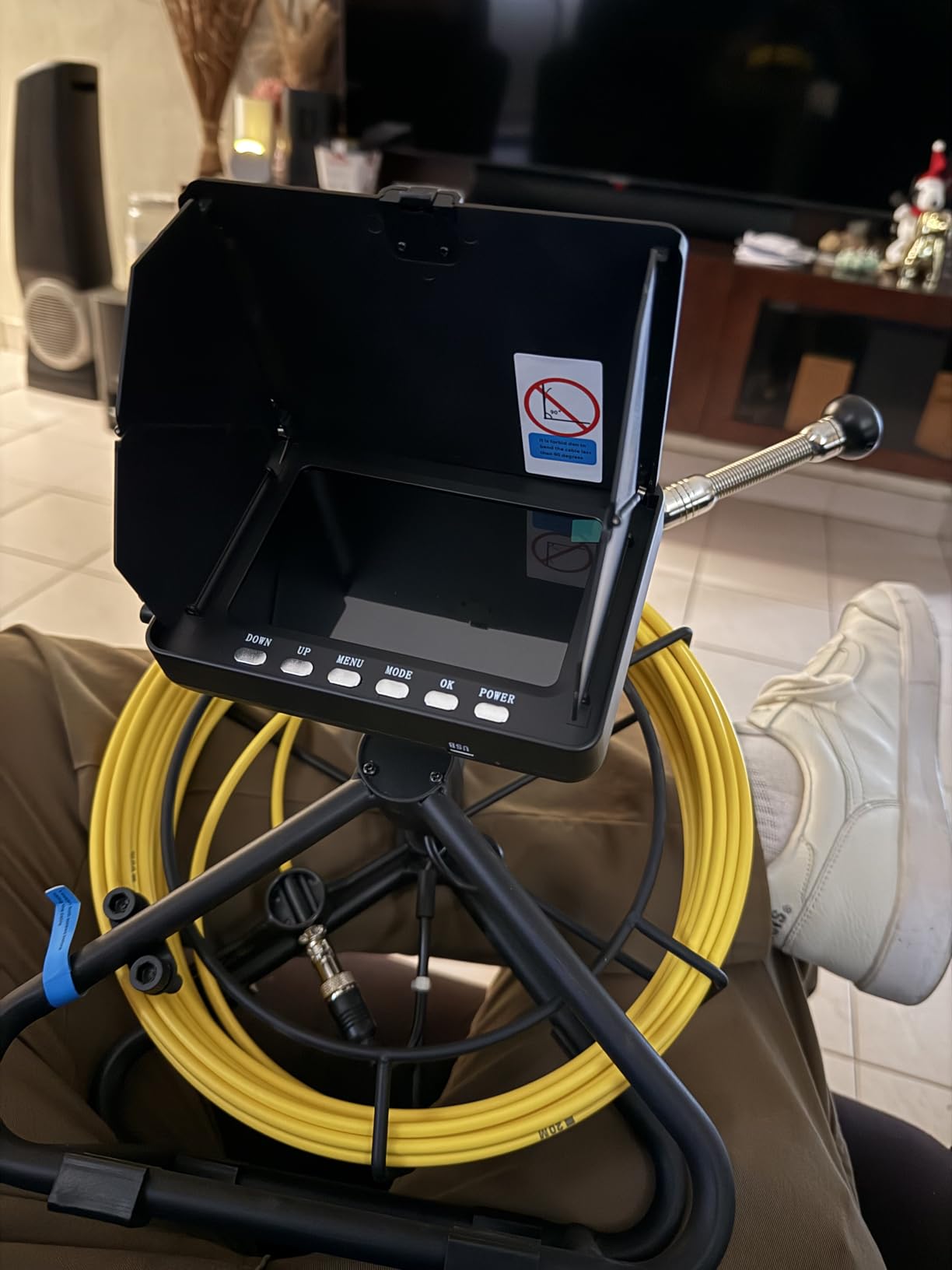 Sewer Camera 100FT, Sewer Pipe Inspection Camera,can Zoom in and Out, 5