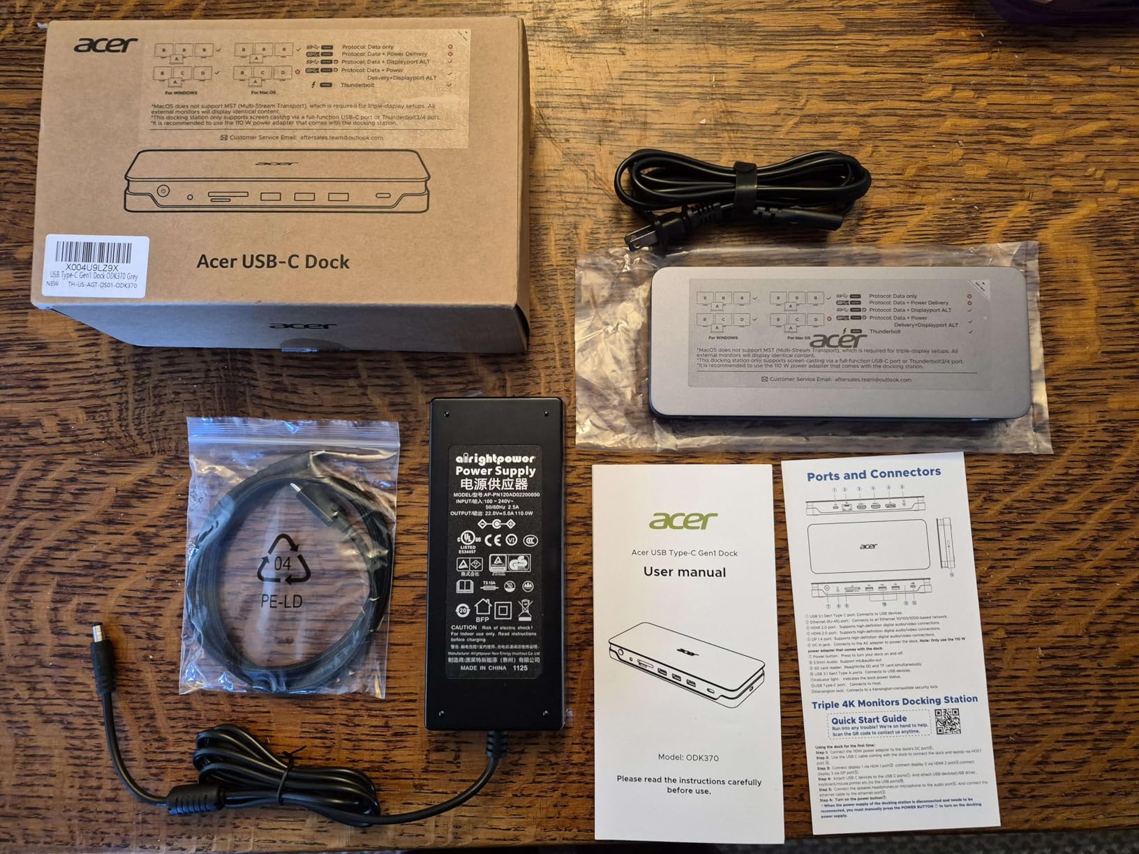 Acer Premium 13-in-1 Docking Station with 110W PD & Triple Monitor Support | Dual 4K HDMI and DP, 5Gbps USB A/C, Gigabit Ethernet, Security Lock | Laptop Docking Station for Windows/Dell/HP/Lenovo/Asus customer photo 1