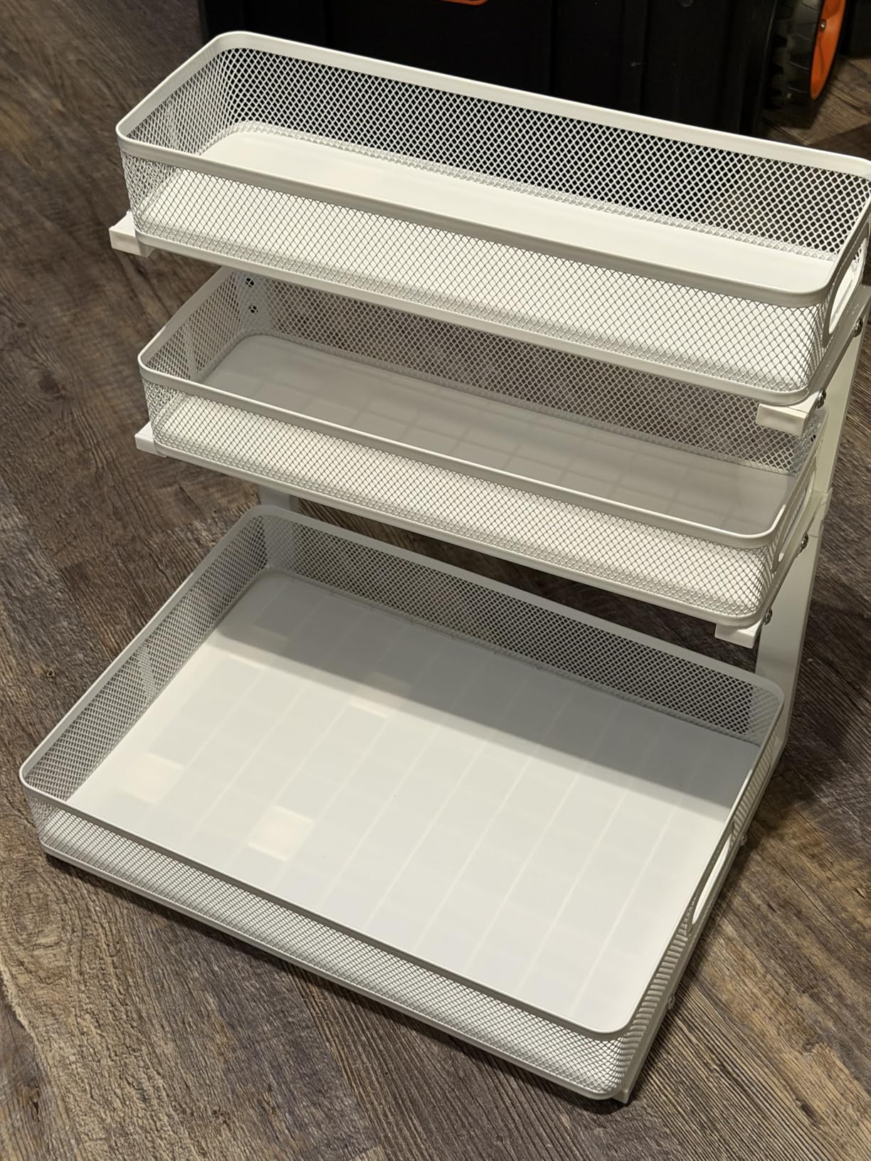 Kitstorack Under Sink Organizer, 2-Pack 3-Tier Height Adjustable Thickened Metal Pull out Cabinet Organizer Shelf, Slide out Storage Drawer Rack for Bathroom Kitchen Pantry Home Laundry Organization customer photo 2