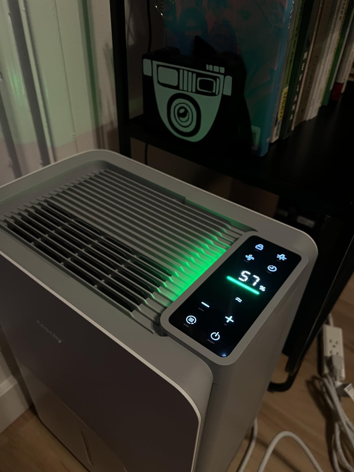 AEOCKY 50 Pint/Day, 3500Sq.Ft Compressor Dehumidifier with Drain Hose | 0.8 Gallon Water Tank Capacity, for Basement, Home, Bedroom, Bathroom, RV, Garage, Intelligent Humidistat, Quiet customer photo 1