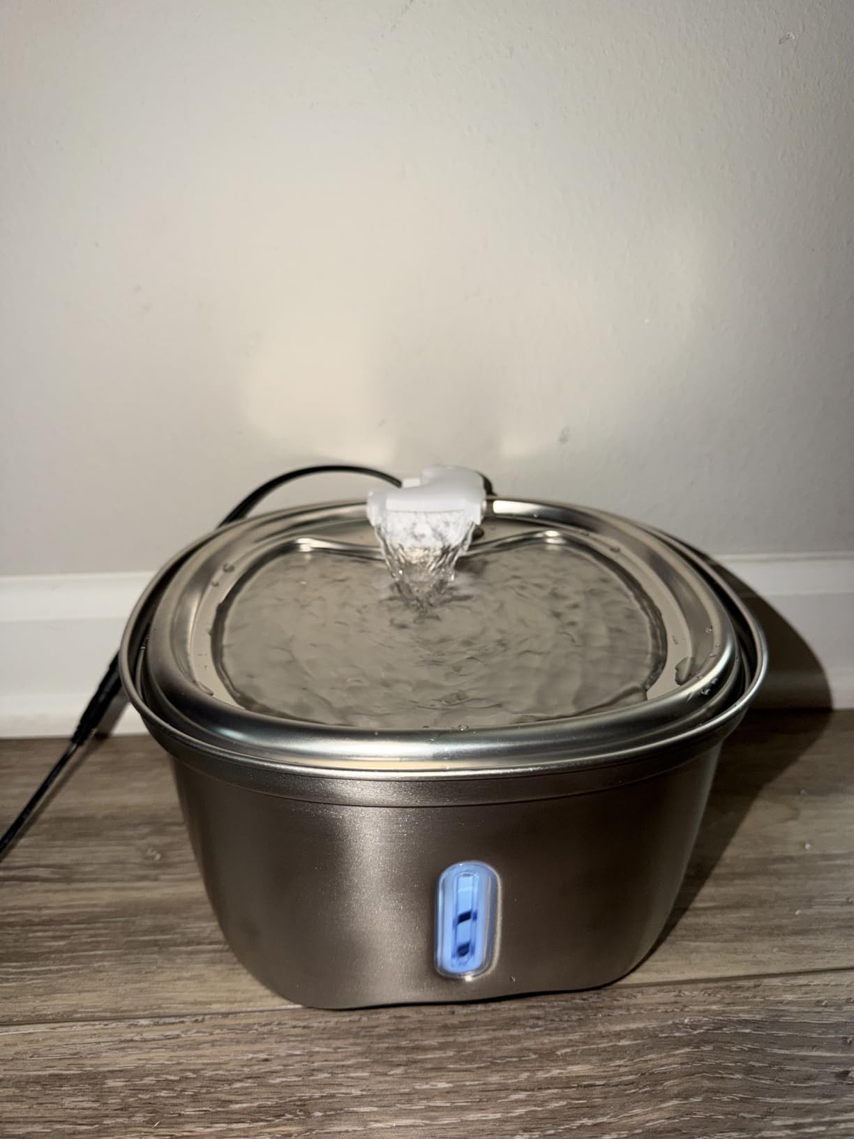 Cat Water Fountain Stainless Steel, 120oz/3.5l Water Fountains for Cats Indoor, Automatic Silent Pump, Easy Clean Water Bowl, with Replacement Filters, Unique Cat-Shaped Design customer photo 1