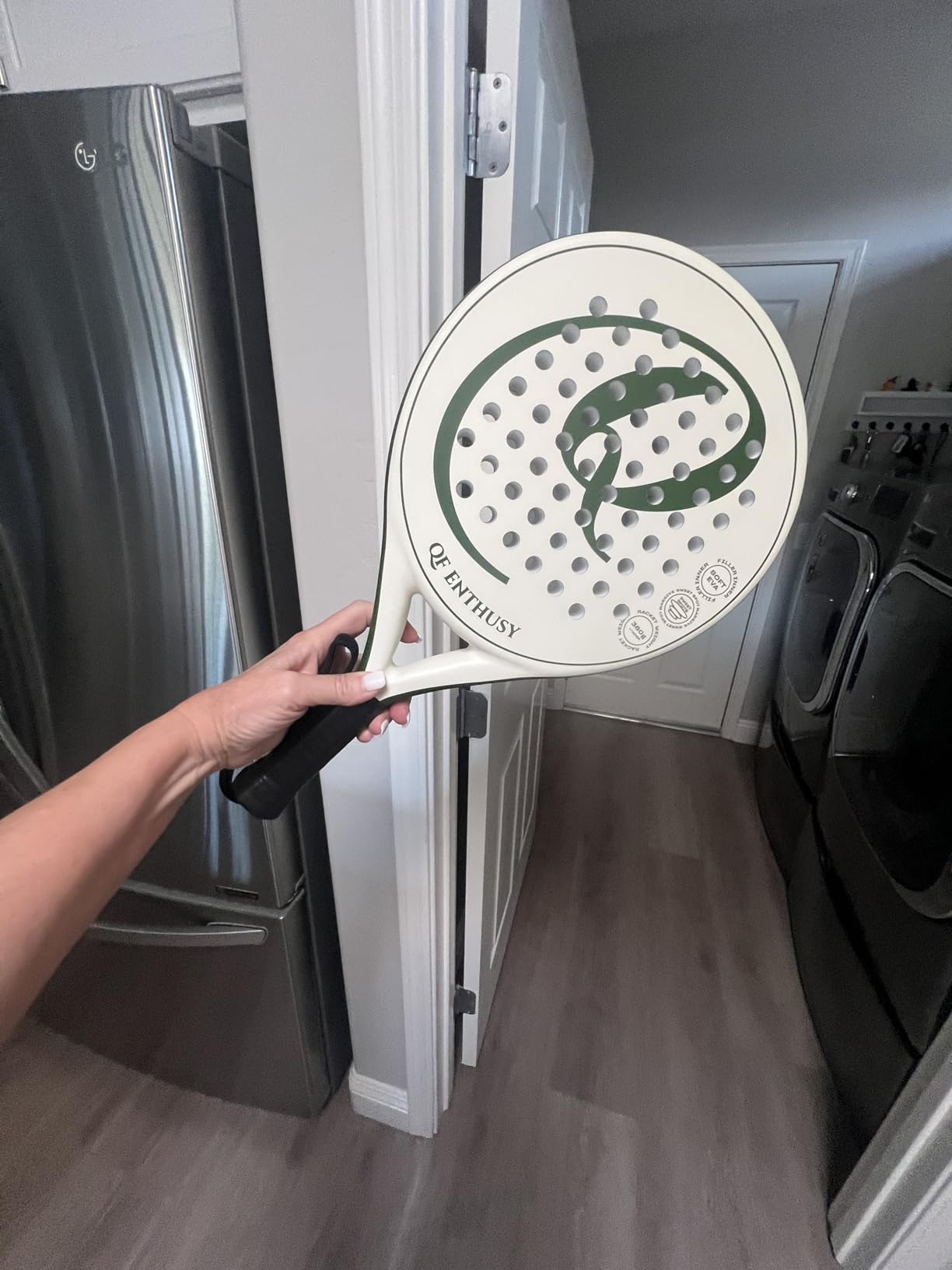 Padel Racket, Carbon Fiber Surface Padel Racquet, Lightweight, Ideal for Training/Matches customer photo 2