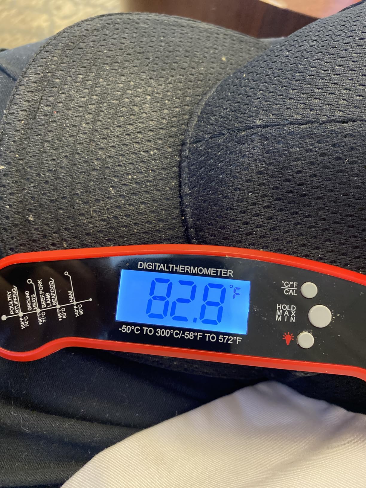 Meat Thermometer Digital - Instant Read Food Thermometer for Cooking Grilling, Candy, Air Fryer, Griddle Probe Kitchen Gadgets Essentials BBQ Accessories, Gifts for Men, Mom, Dad, Red customer photo 1
