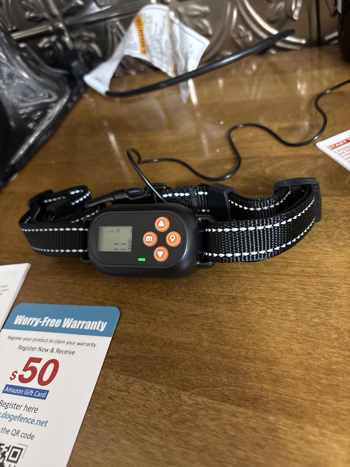 GPS Wireless Dog Fence, Electric Pet Fence System, IPX6 Waterproof Collar, Beep Vibration Shock Correction, for Dogs Over 18 Lbs customer photo 2