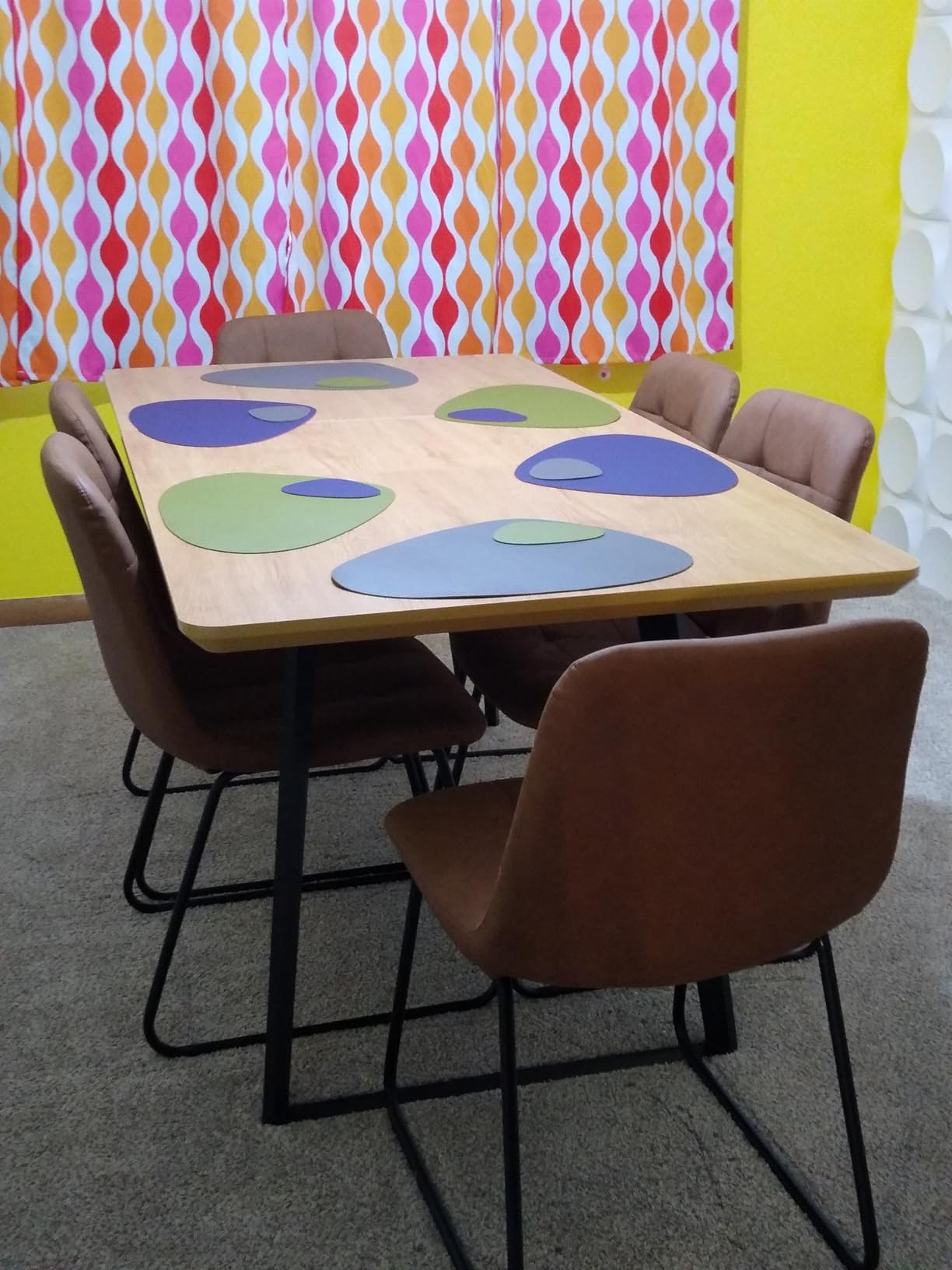 ZckyCine Extendable Dining Table Set 47