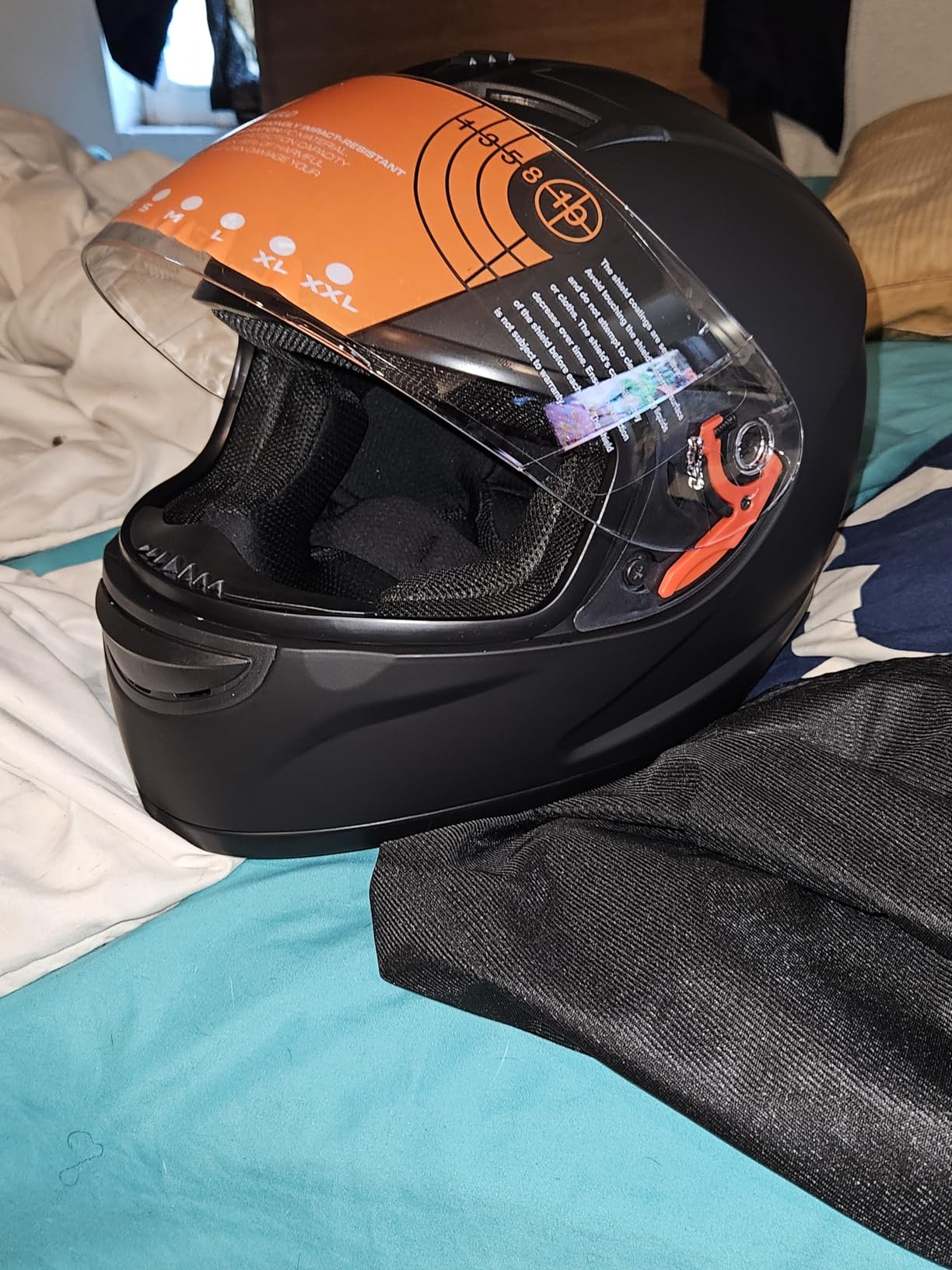 VEVOR Full Face Motorcycle Helmet DOT Approved, Dual Visor & Interchangeable Lens, Smart Street ABS Helmet Comfortable Motocross Helmet, Fit for Youth & Adults customer photo 2