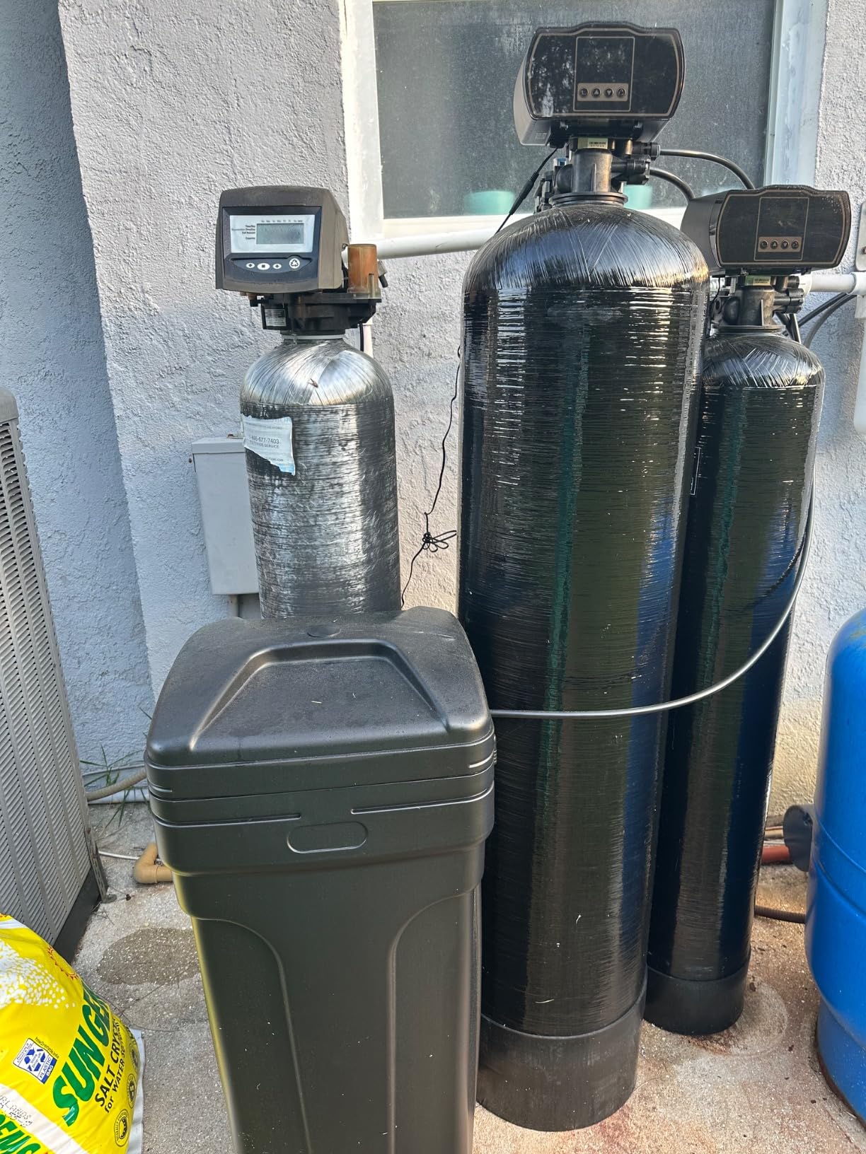PRO+AQUA Heavy Duty Whole House Water Softener System - 55,000 Grain Capacity, Premium Long-Lasting Resin, 1