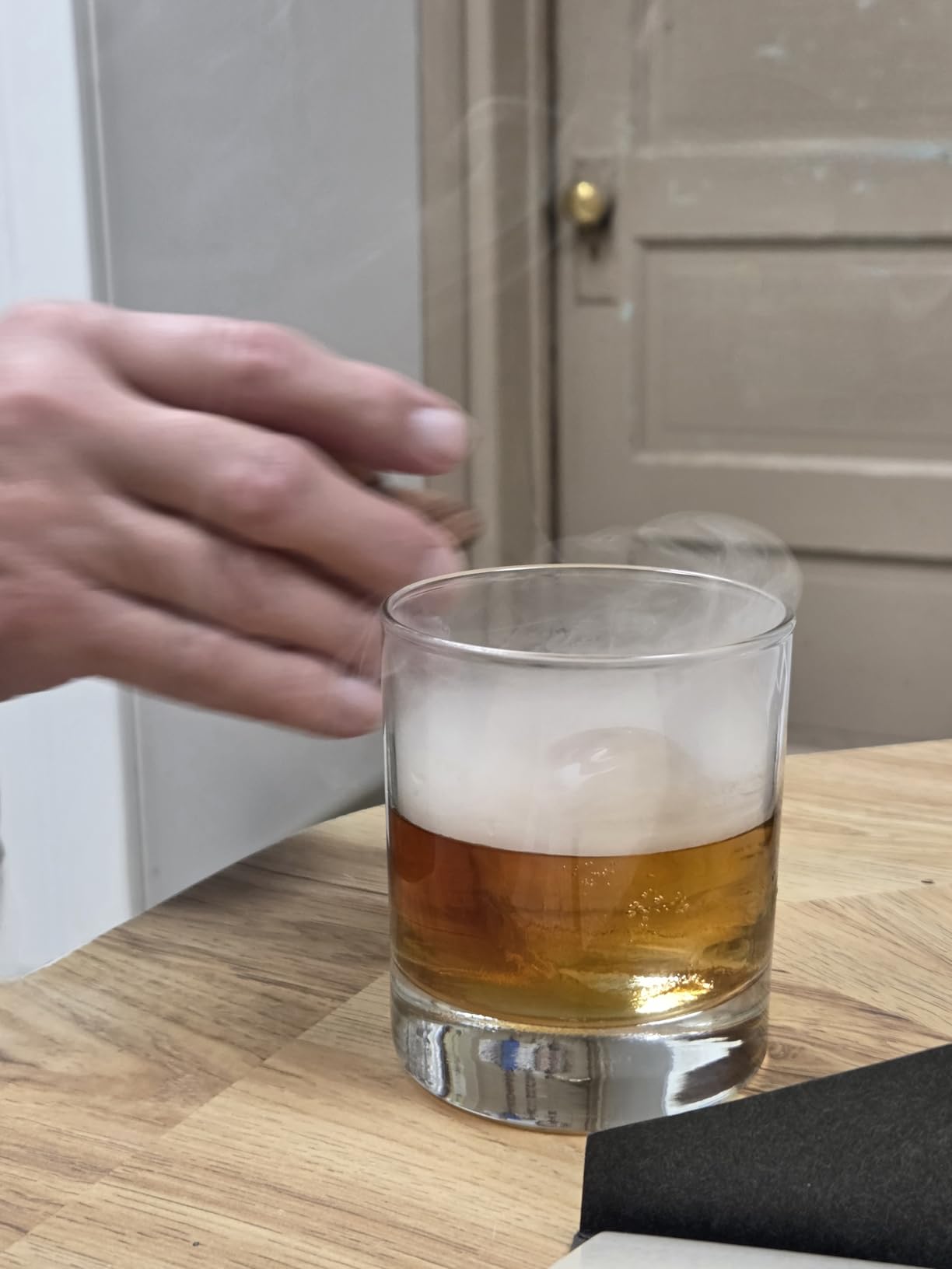 Whiskey Smoker Kit with Torch, +2 Clear Ice Maker & 2 Whiskey Glasses, Complete Cocktail Smoker Kit for Old Fashioned/Bourbon/Scotch-Perfect Whiskey Gifts for Men/Dad/Husband/Whiskey Lovers(No Butane) customer photo 1