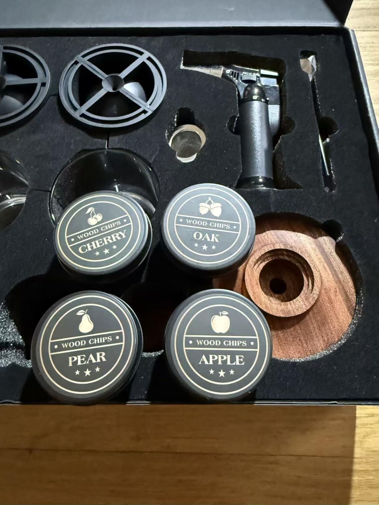 Whiskey Smoker Kit with Torch, +2 Clear Ice Maker & 2 Whiskey Glasses, Complete Cocktail Smoker Kit for Old Fashioned/Bourbon/Scotch-Perfect Whiskey Gifts for Men/Dad/Husband/Whiskey Lovers(No Butane) customer photo 2