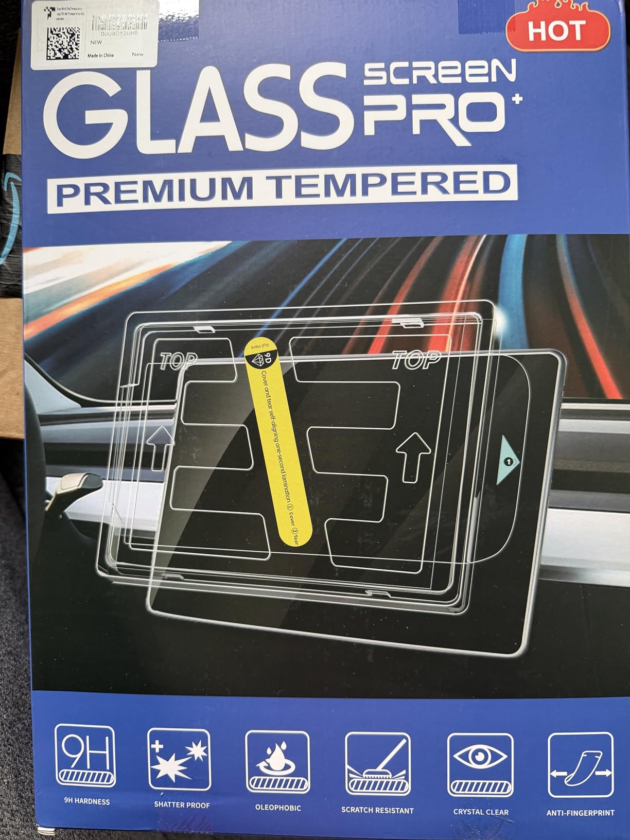 OZPYKAE for Tesla New Model Y Juniper & Model 3 (2024-2026) Highland Screen Protector ,15.4 Inch No Glare & Fingerprint Matte Tempered Glass Protector for Model 3 /New Model Y Juniper Accessories With Installed Kit customer photo 2