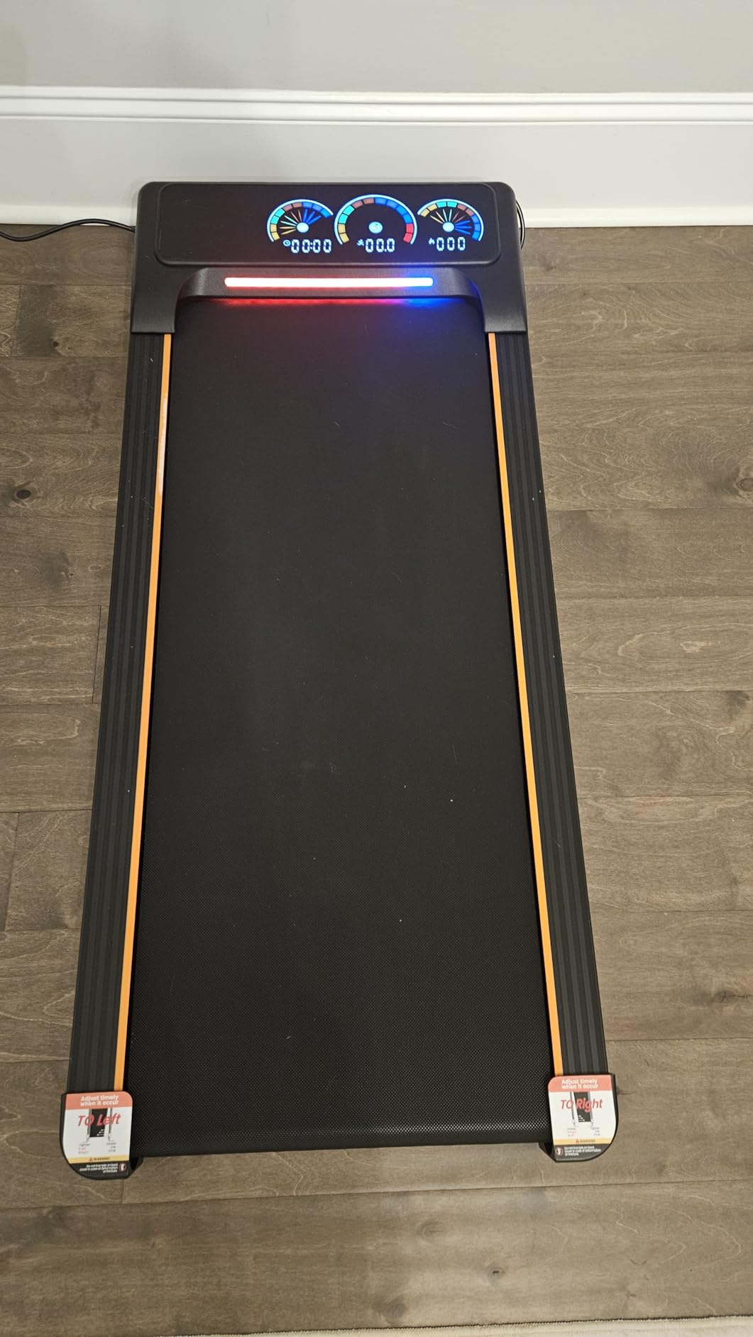 Walking Pad Treadmill with 15% 12-Level Auto Incline, 450 lbs Capacity UI Screen, Trisomy 3.5HP Quiet Under Desk Treadmill with Bluetooth Speaker & Remote, Compact Treadmills for Home Hiking customer photo 1