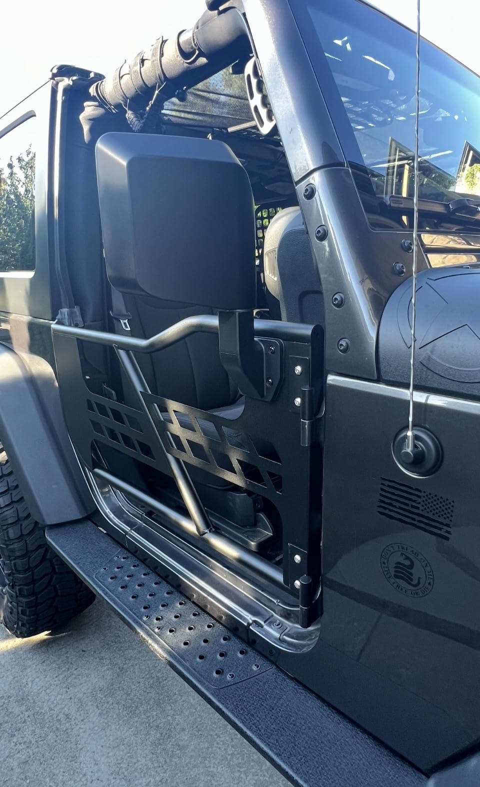 VEVOR Jeep JK Tube Doors 4 Door with DOT Certified Rear View Mirrors, Fit for 2007-2018 Jeep Wrangler JK Hunting Style Jeep Tubular Door with Rubber Pads & Toughened Steel Tube customer photo 2