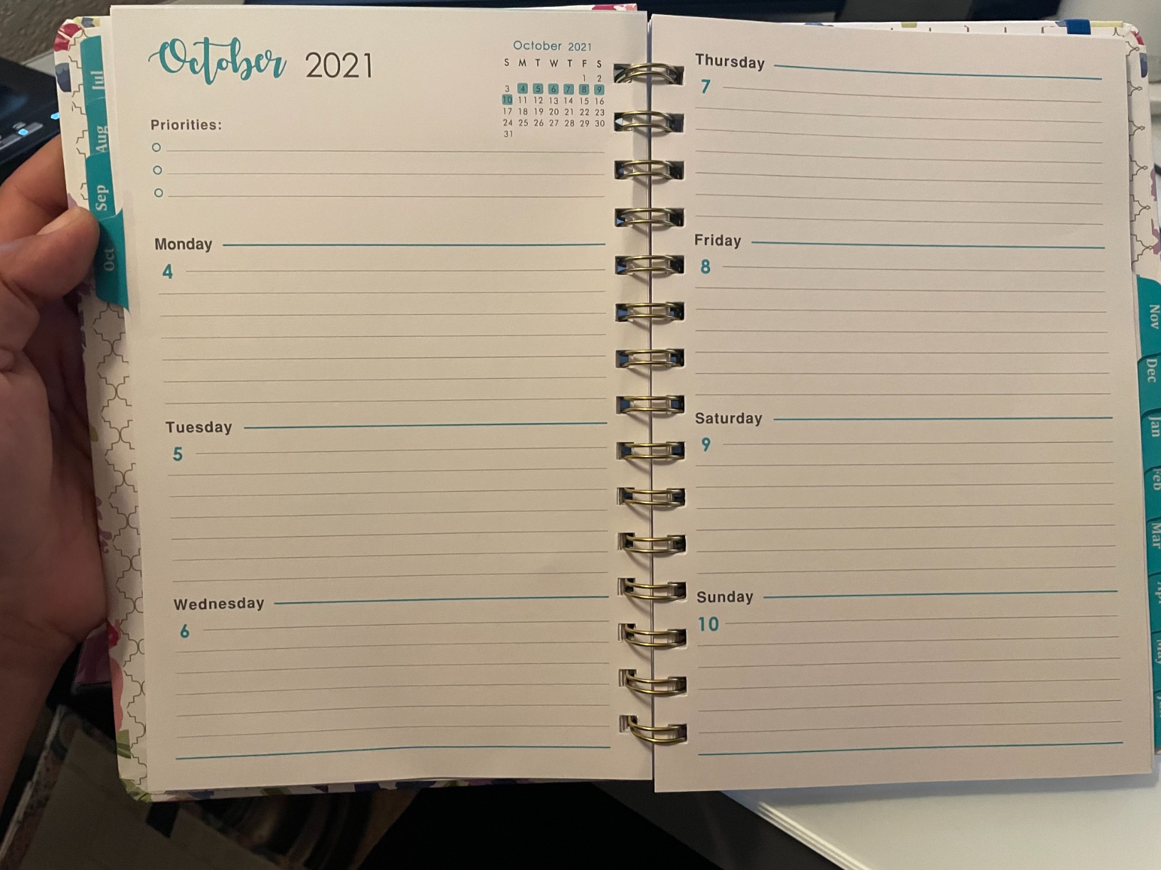 Teacher Planner - Undated Teacher Planner 9''x11'', Undated 2026-2027 Teachers Lesson Planners/Plan Book/Calendar Planners with Stickers, Schedules, Calendars and Inner Pockets customer photo 2