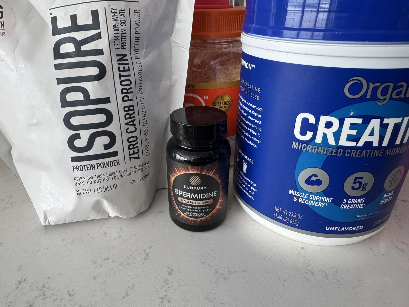 SUNAURA Spermidine Supplement 10 mg (Spermidine 3HCl) - High Potency Autophagy & Cellular Renewal Support - Longevity, Energy & Focus - Non-GMO, Gluten-Free, 60 Capsules customer photo 1