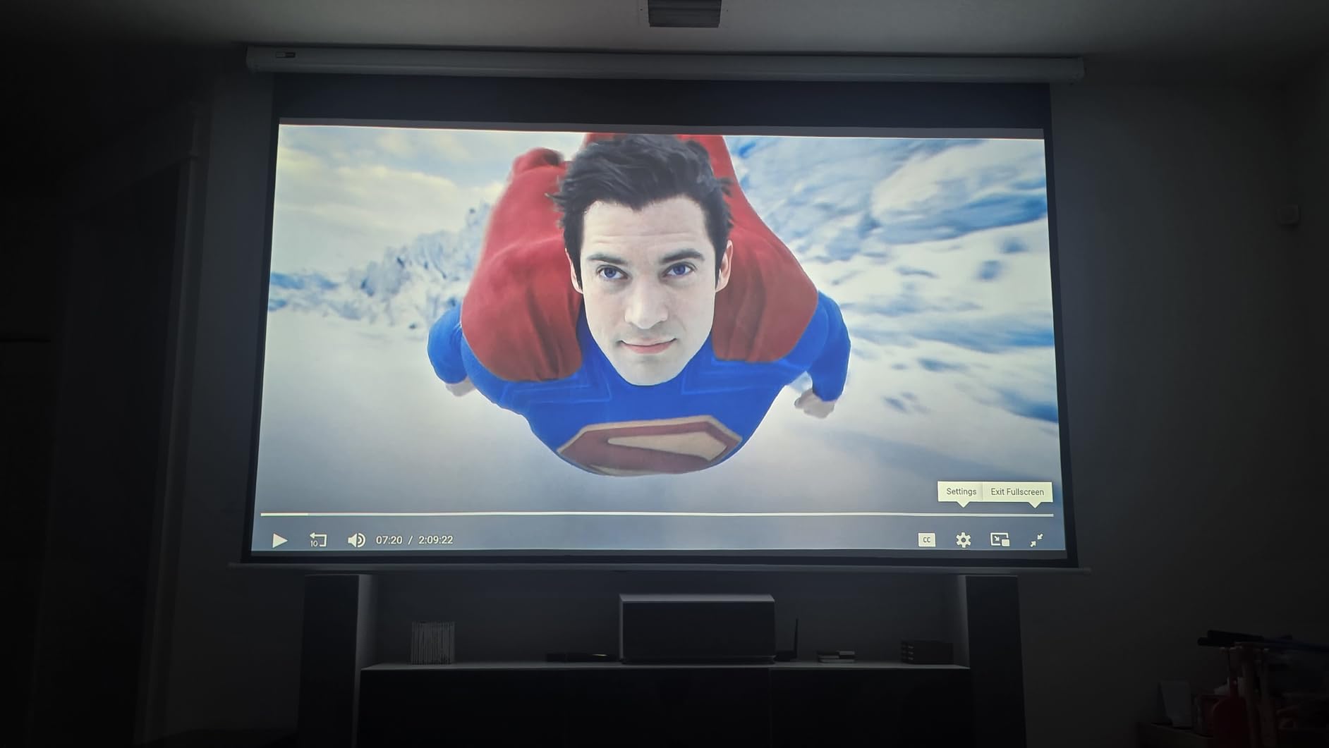 ALR/CLR Motorized Floor Rising Projector Screen for UST Projectors 100