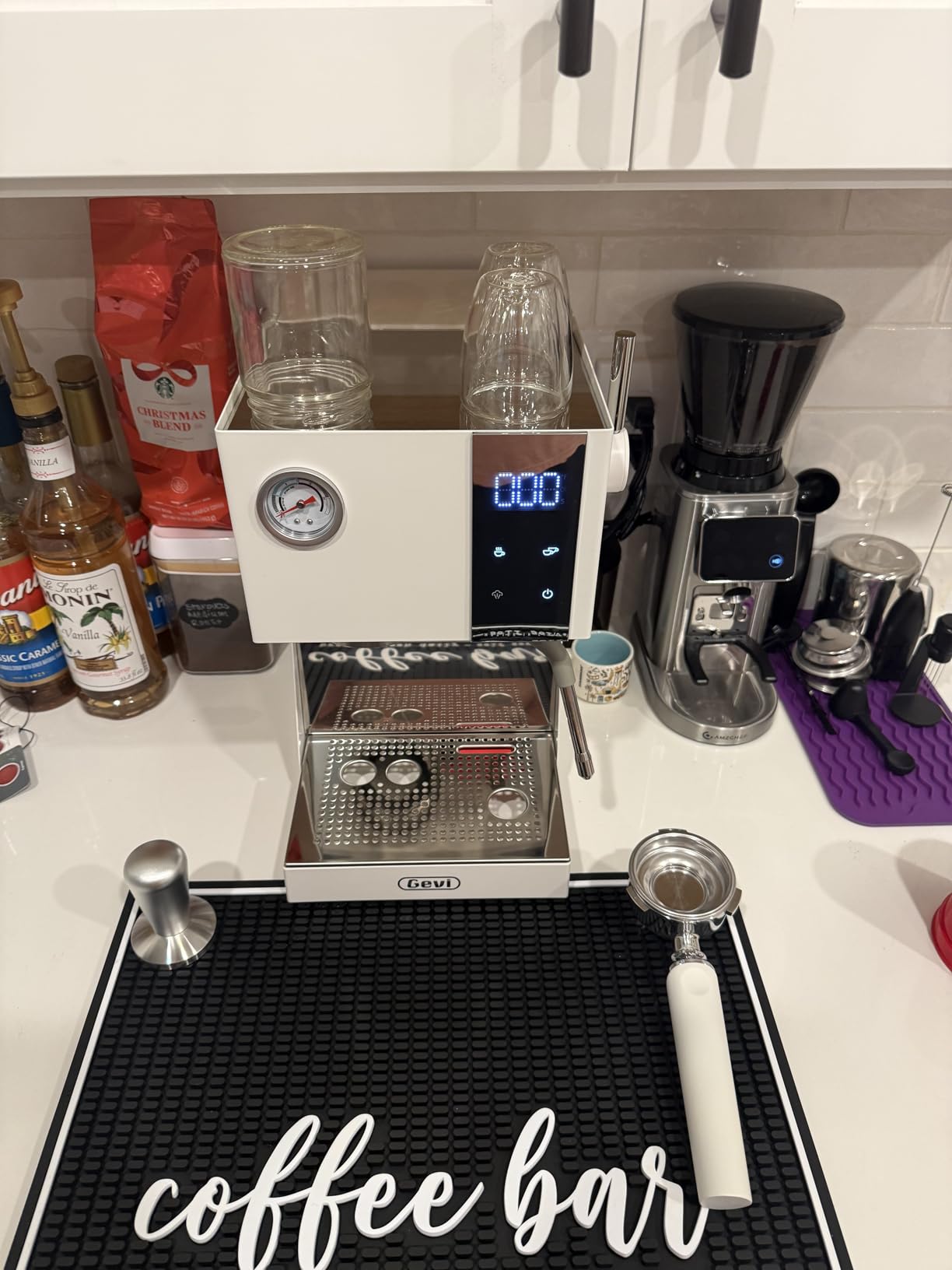 Gevi Commercial Espresso Machine, 20Bar Pressure & Smart OPV System, 58mm Portafilter with Milk Frother for Home Brewing & Gifting customer photo 1
