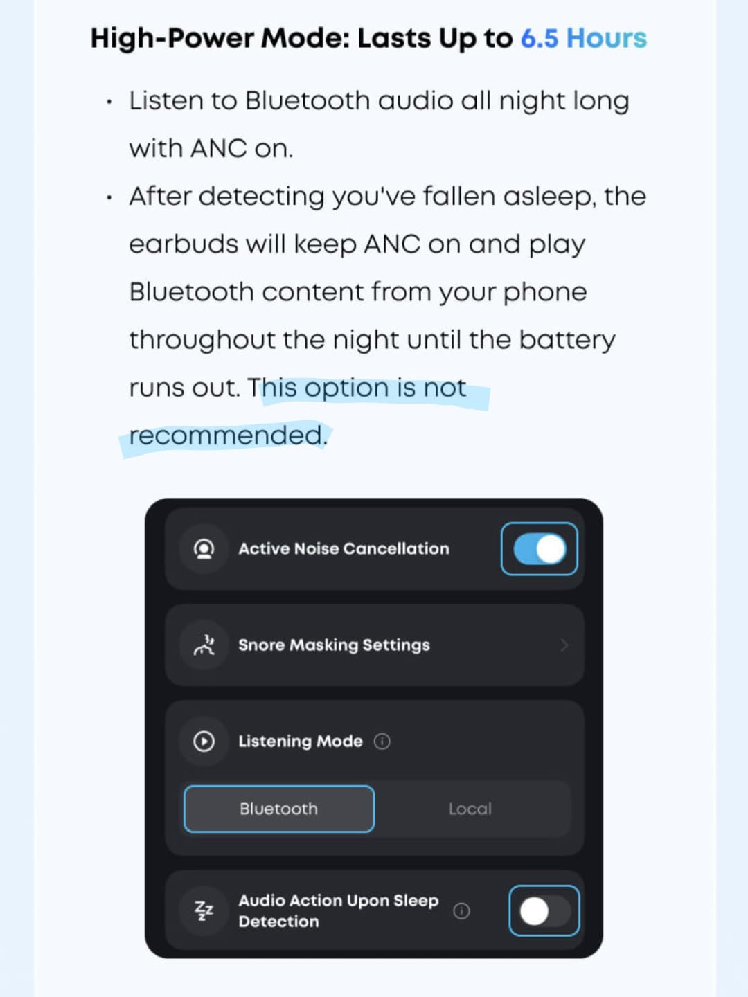 Soundcore Sleep A30 Special by Anker, Sleep Earbuds, ANC, Passive Isolation, Snore Masking Sleep Headphones, Extensive Sleep Audio, Ultra Comfort for Side Sleepers, 8-10H Playtime customer photo 2